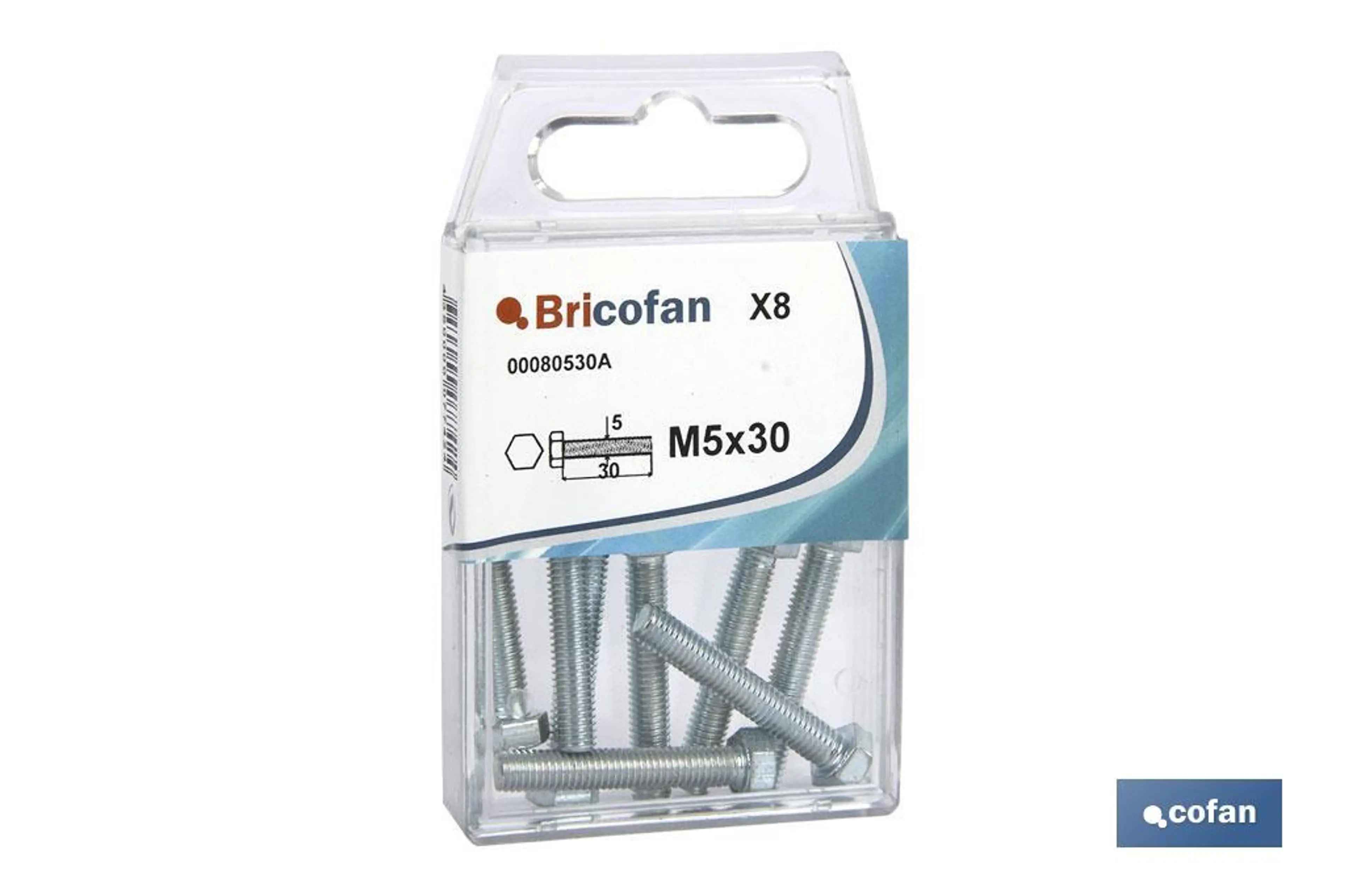 BLÍSTER 3 UDS. DIN-933 M-8X20 ZINC 