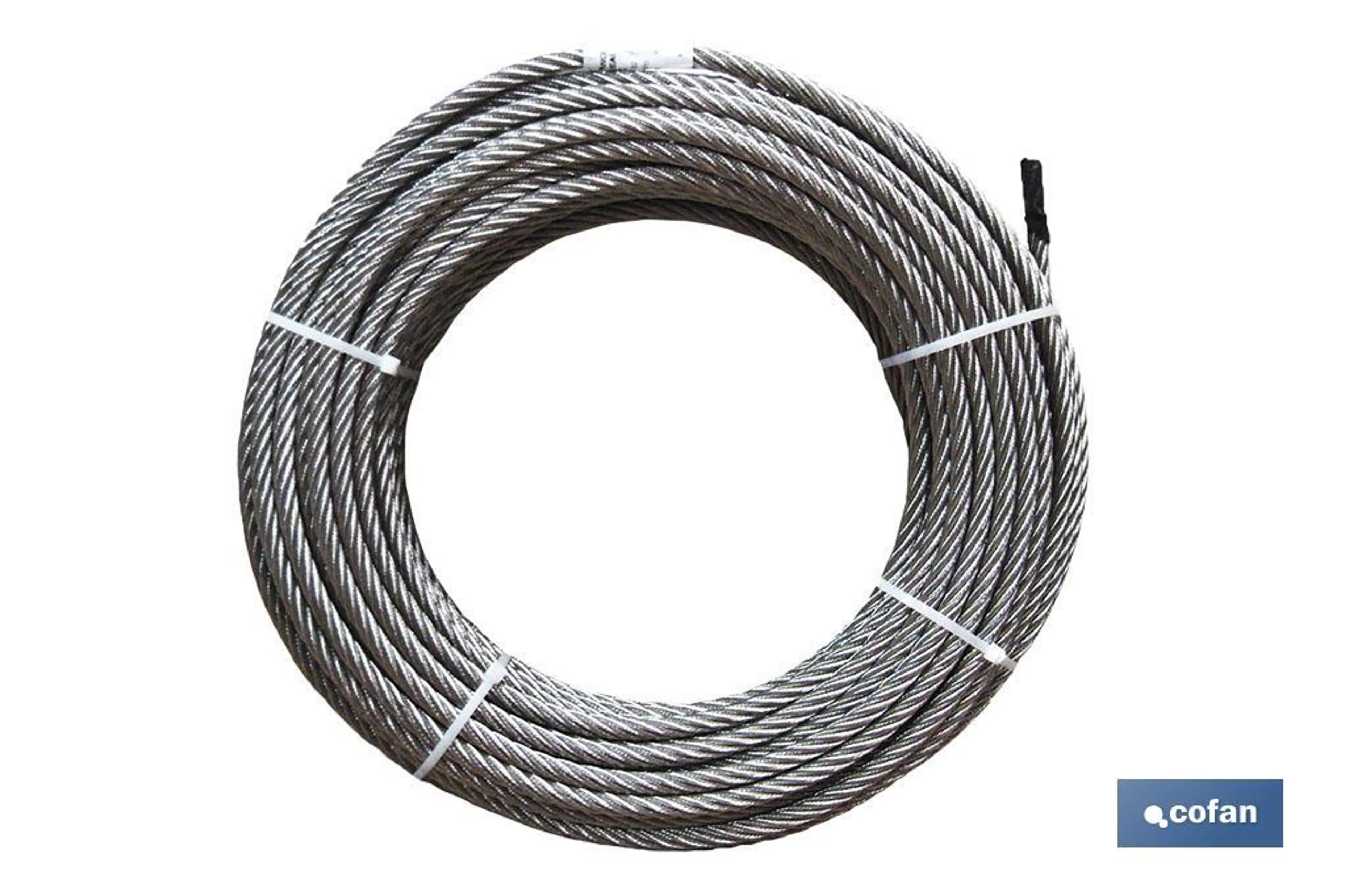 ROLLO CABLE GALVANIZADO 50 MTS. 4MM
