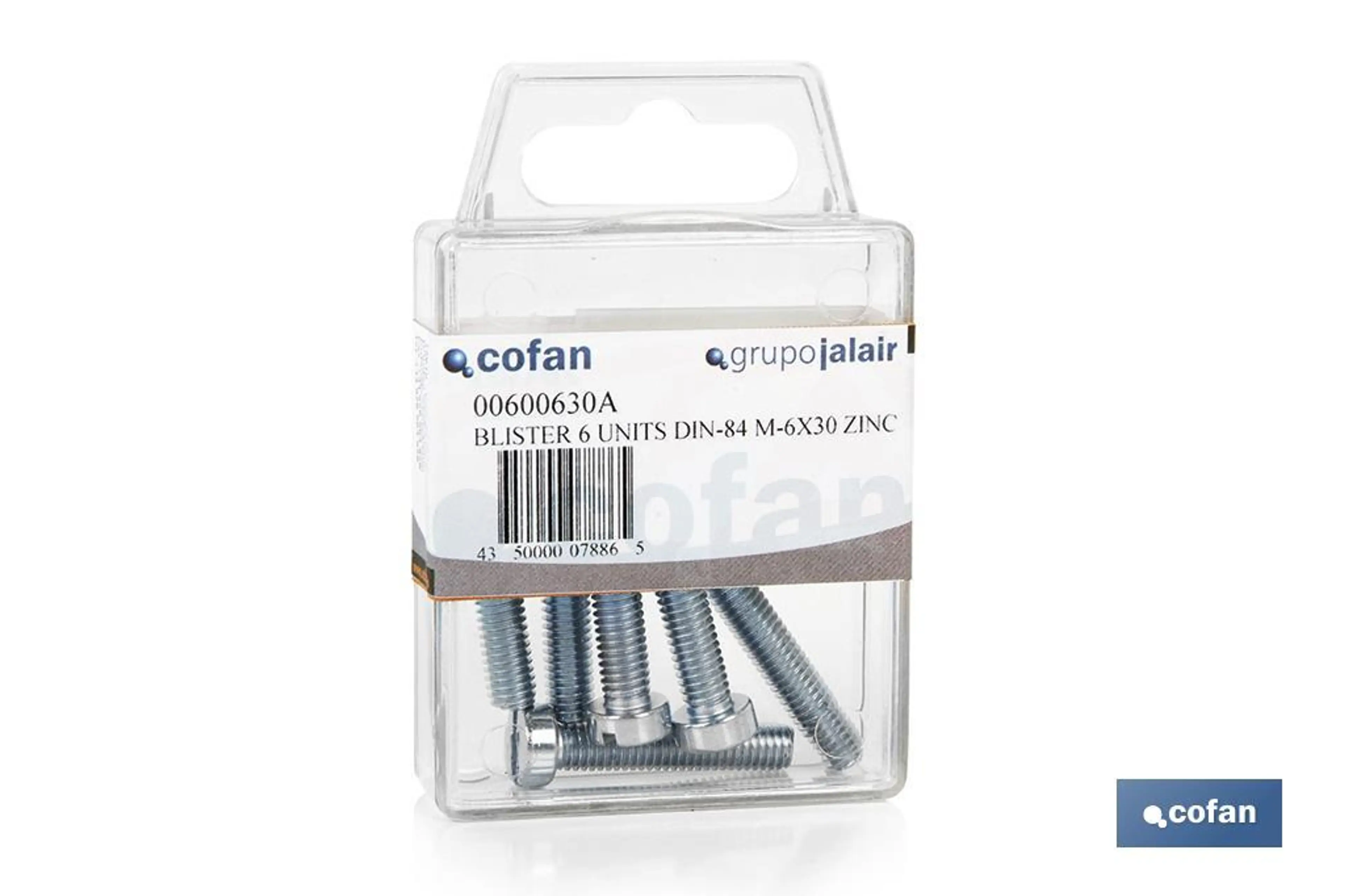 BLÍSTER 32 UDS. DIN-84 M-3X10 ZINC 