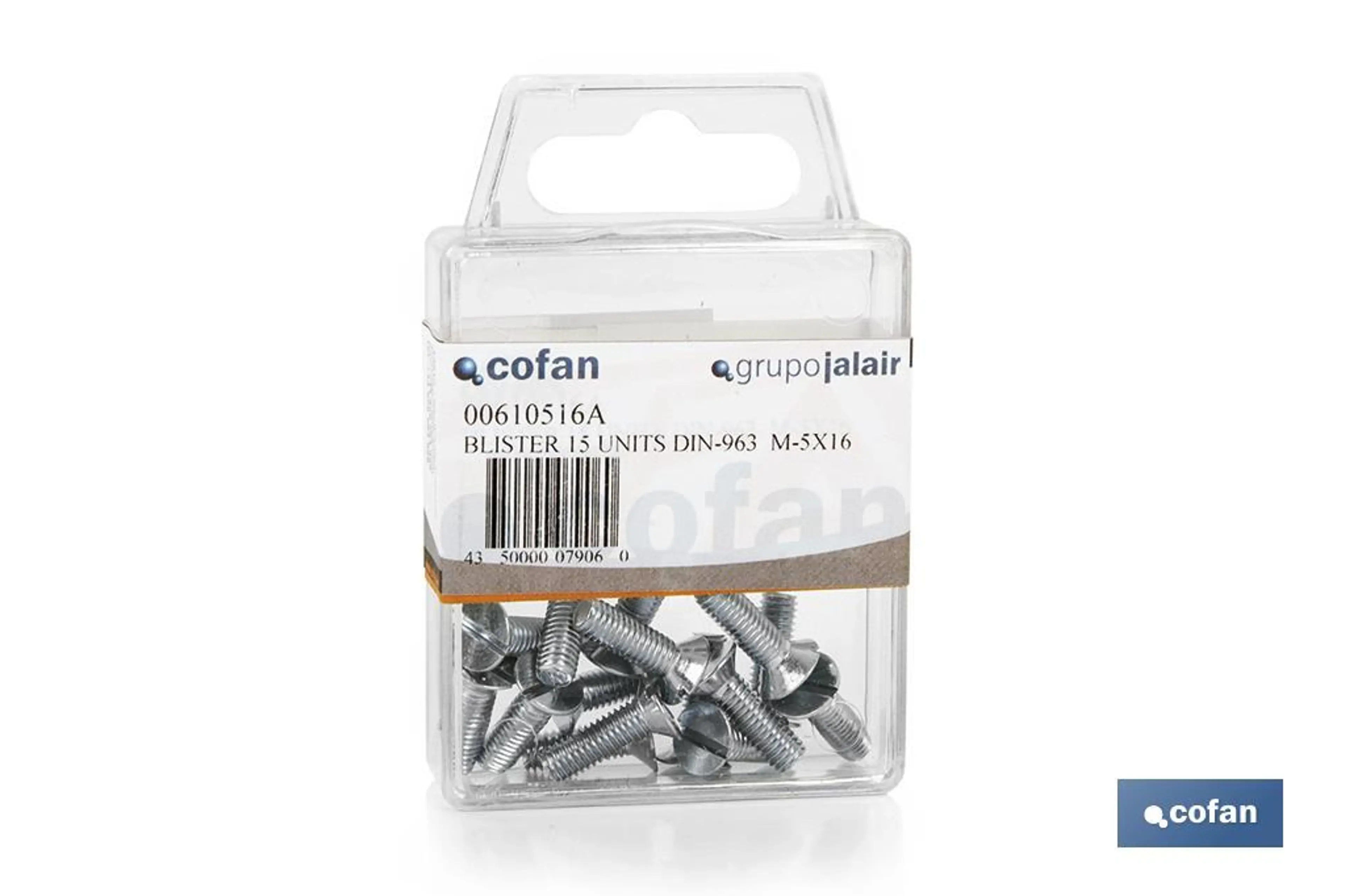 BLÍSTER 40 UDS. DIN-963  M-3X10 VEN