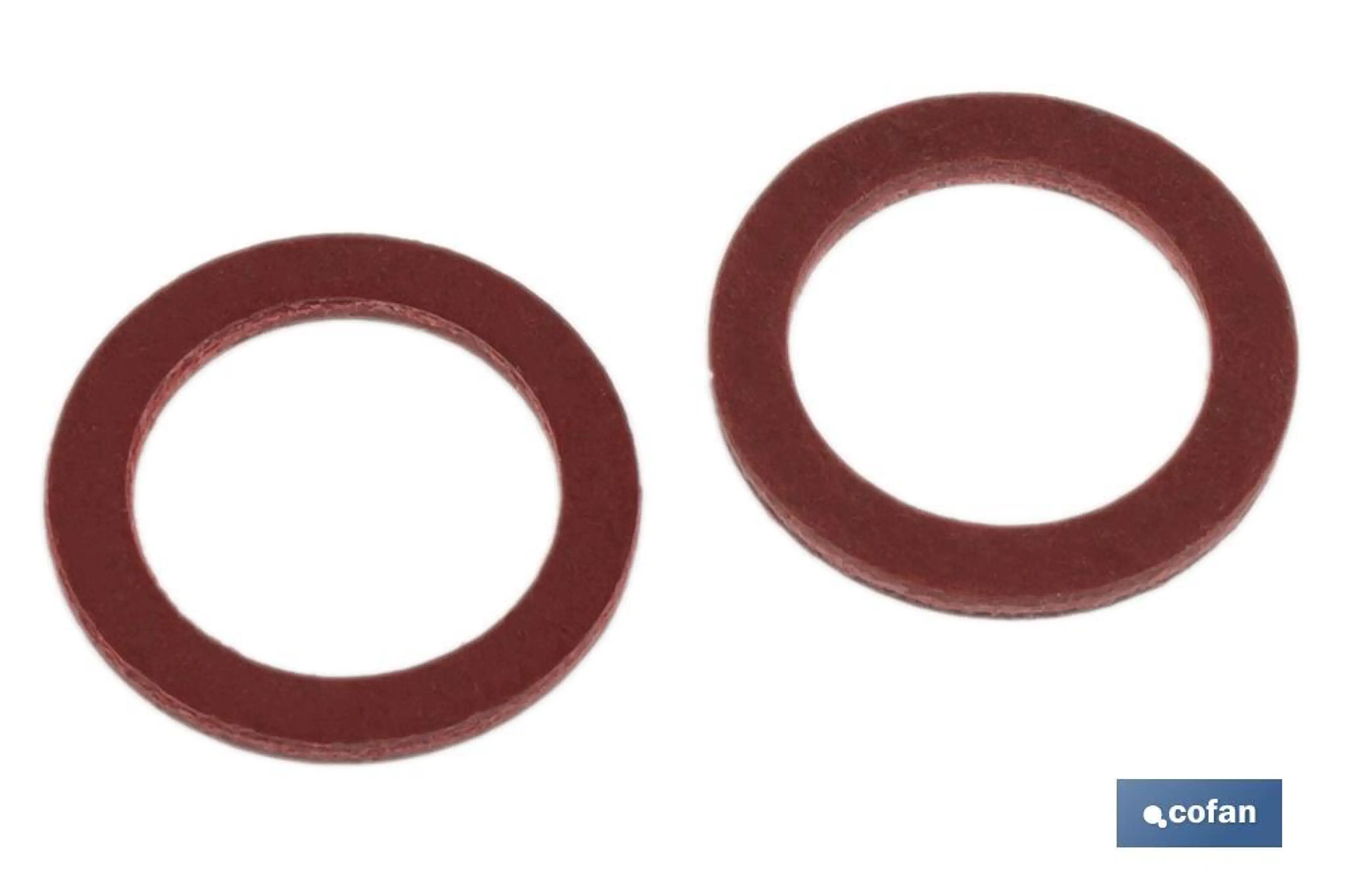 ARANDELA FIBRA ROJA 4X8X1,5
