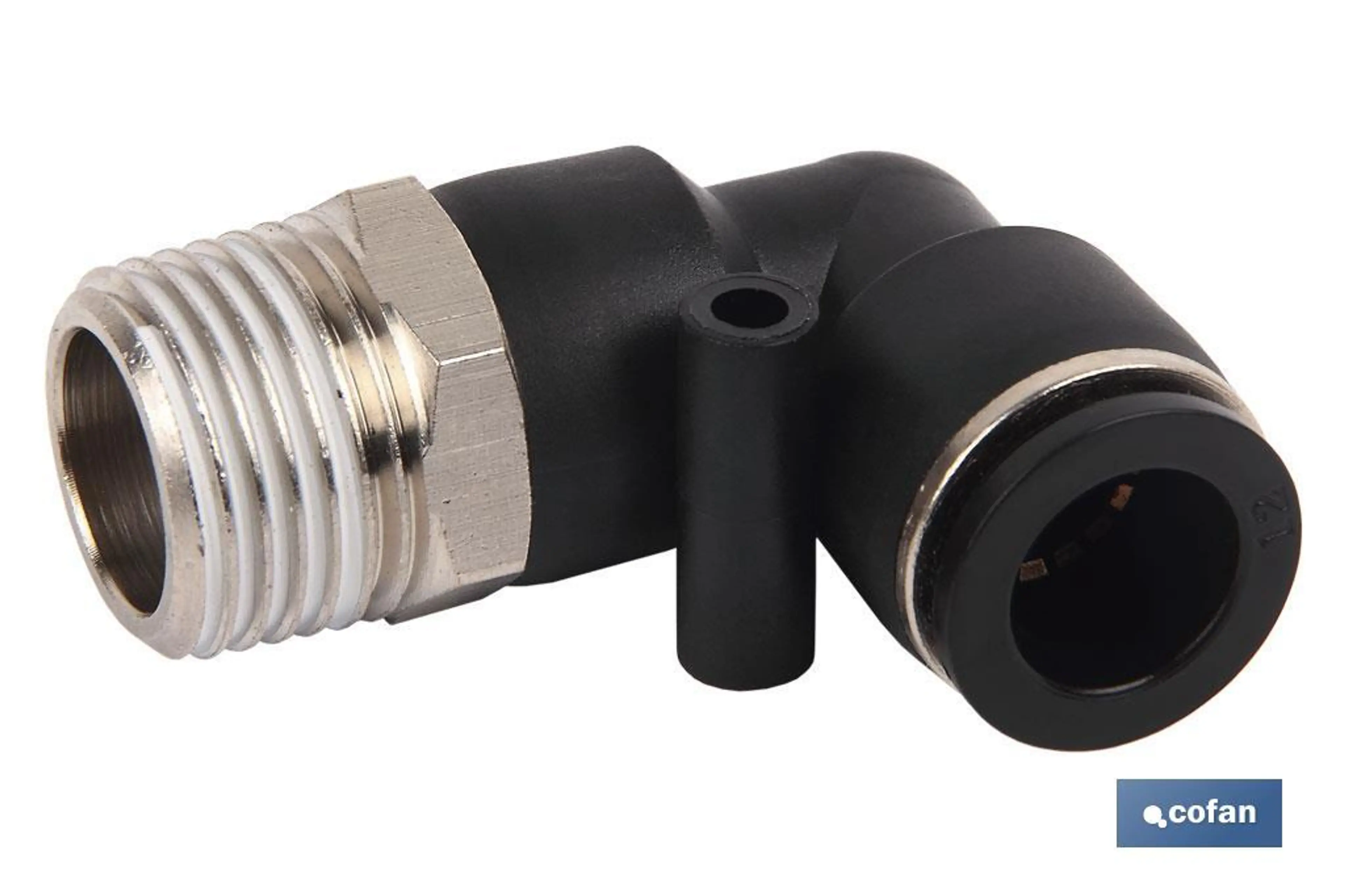RACOR ROSCADO CODO PLASTICO T-14, R