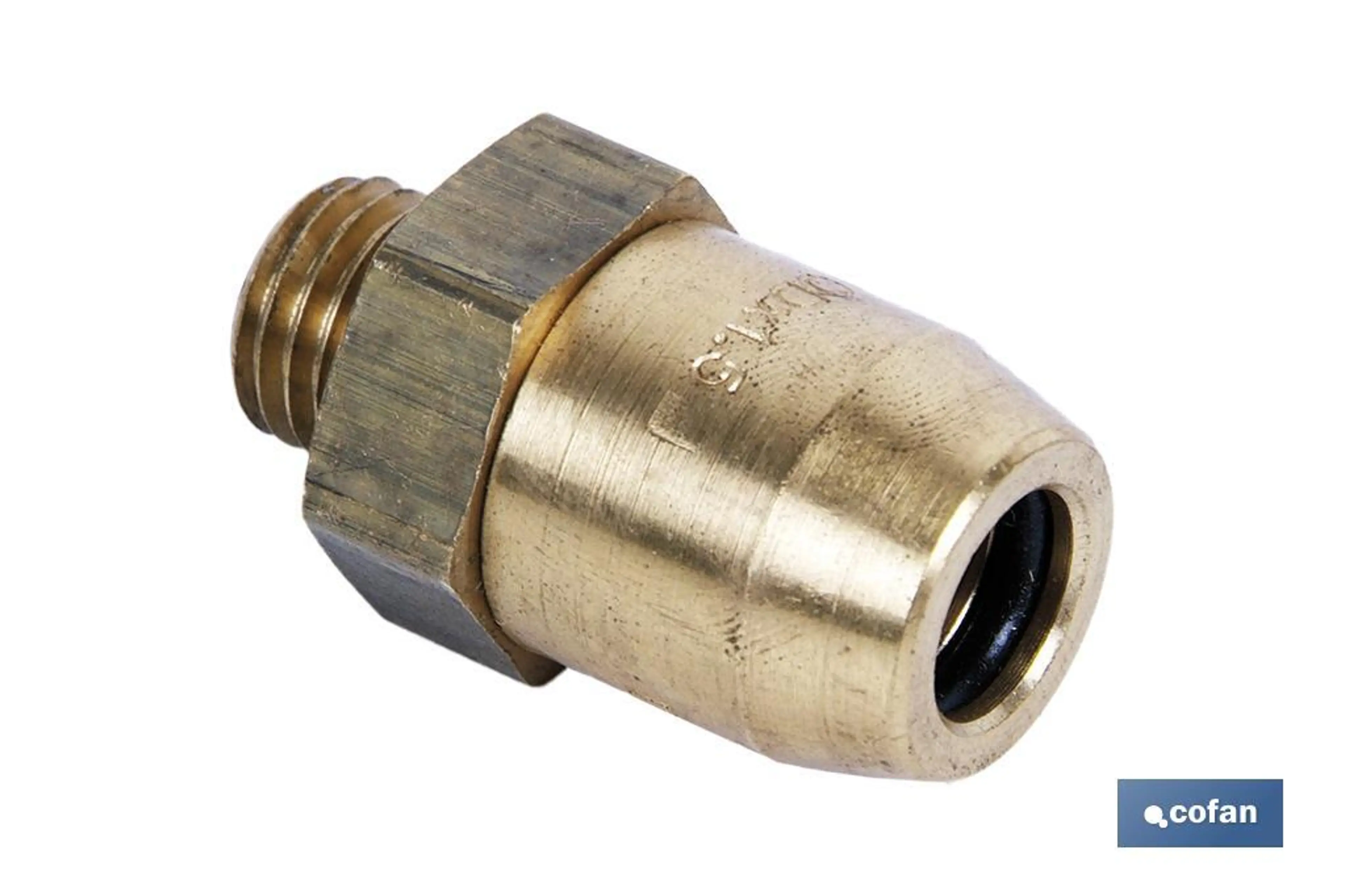 CONECT. MACHO "R" TUBO 8X1-ROSCA 10