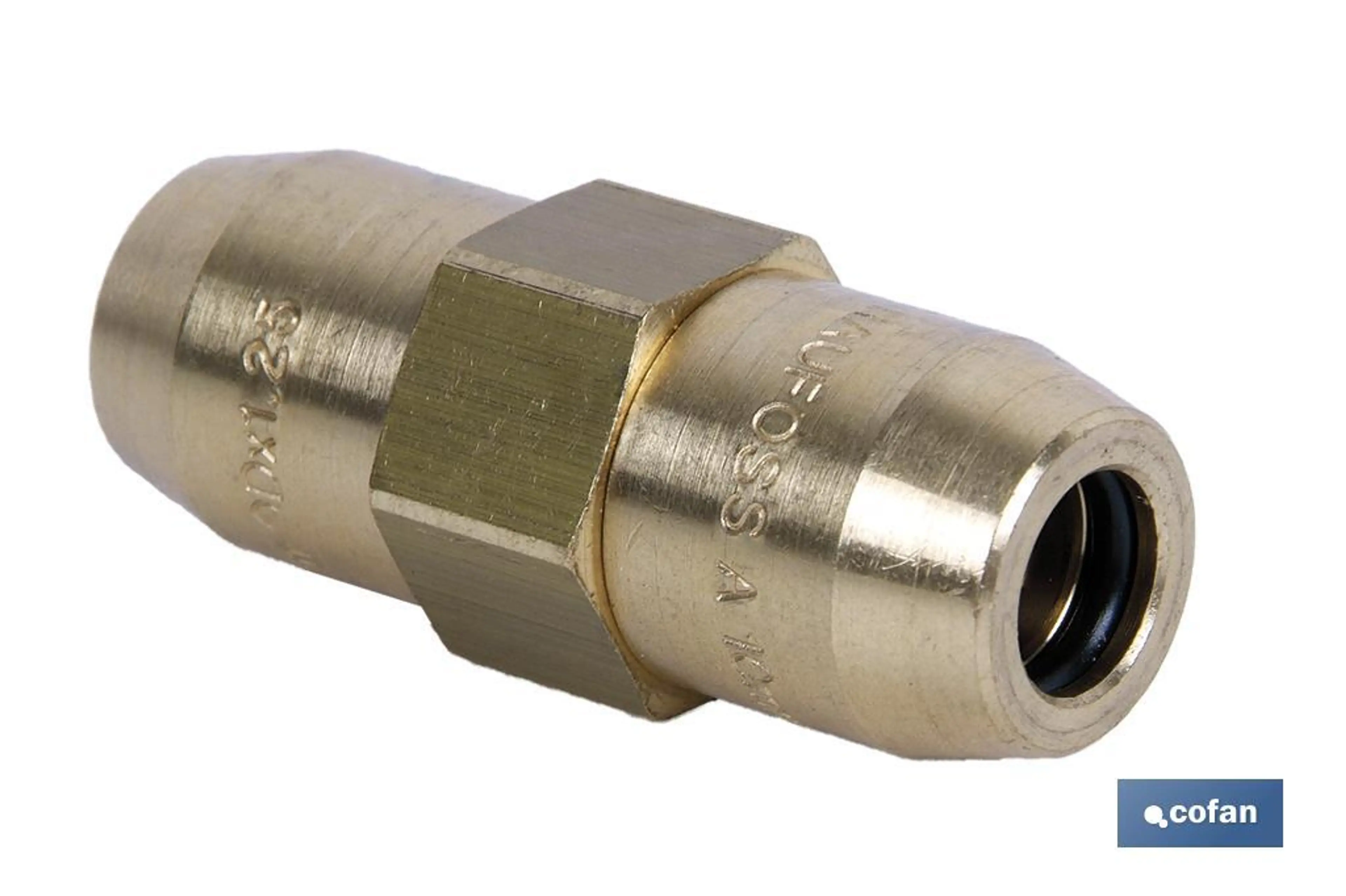CONECTOR DOBL "R" TUBO 10X1,5 - 10X