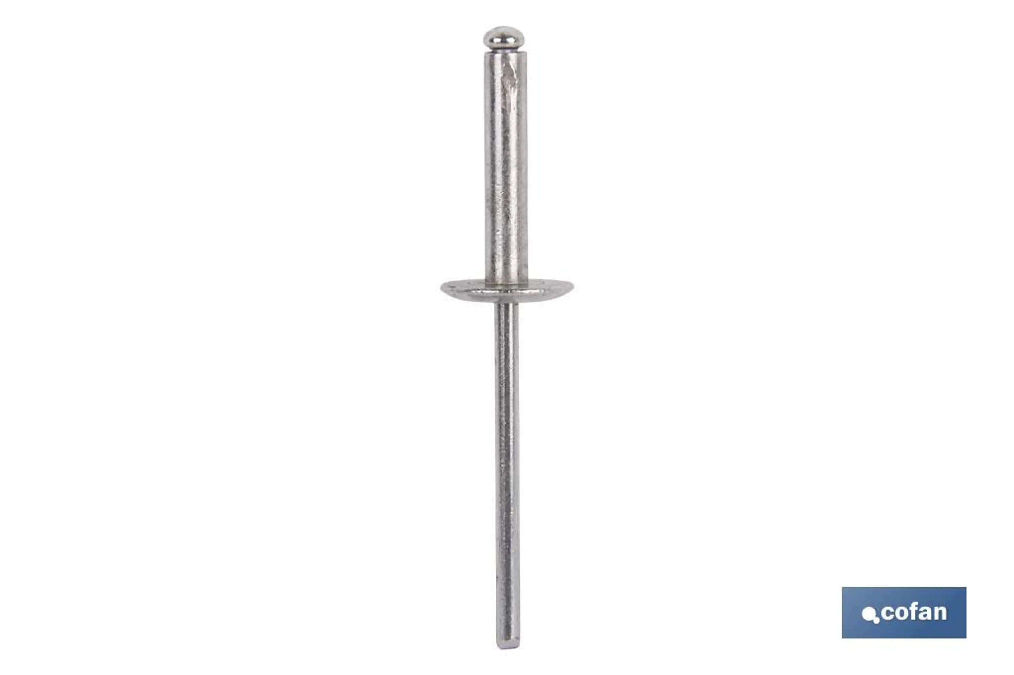 BLÍSTER 5 UDS. REMACHE ALUMINIO 48X