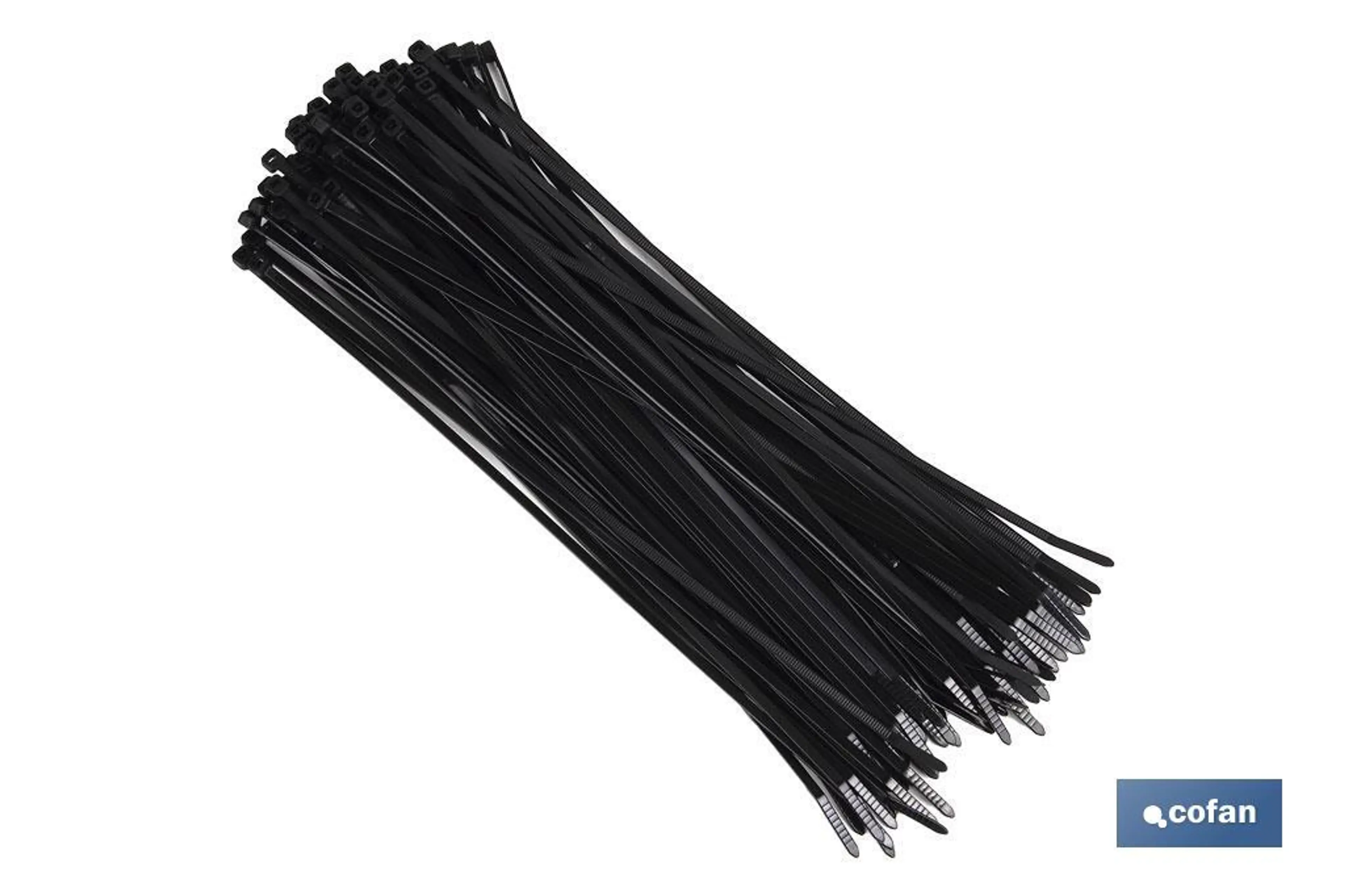 BRIDAS NYLON NEGRO 3,6 X 300 MM