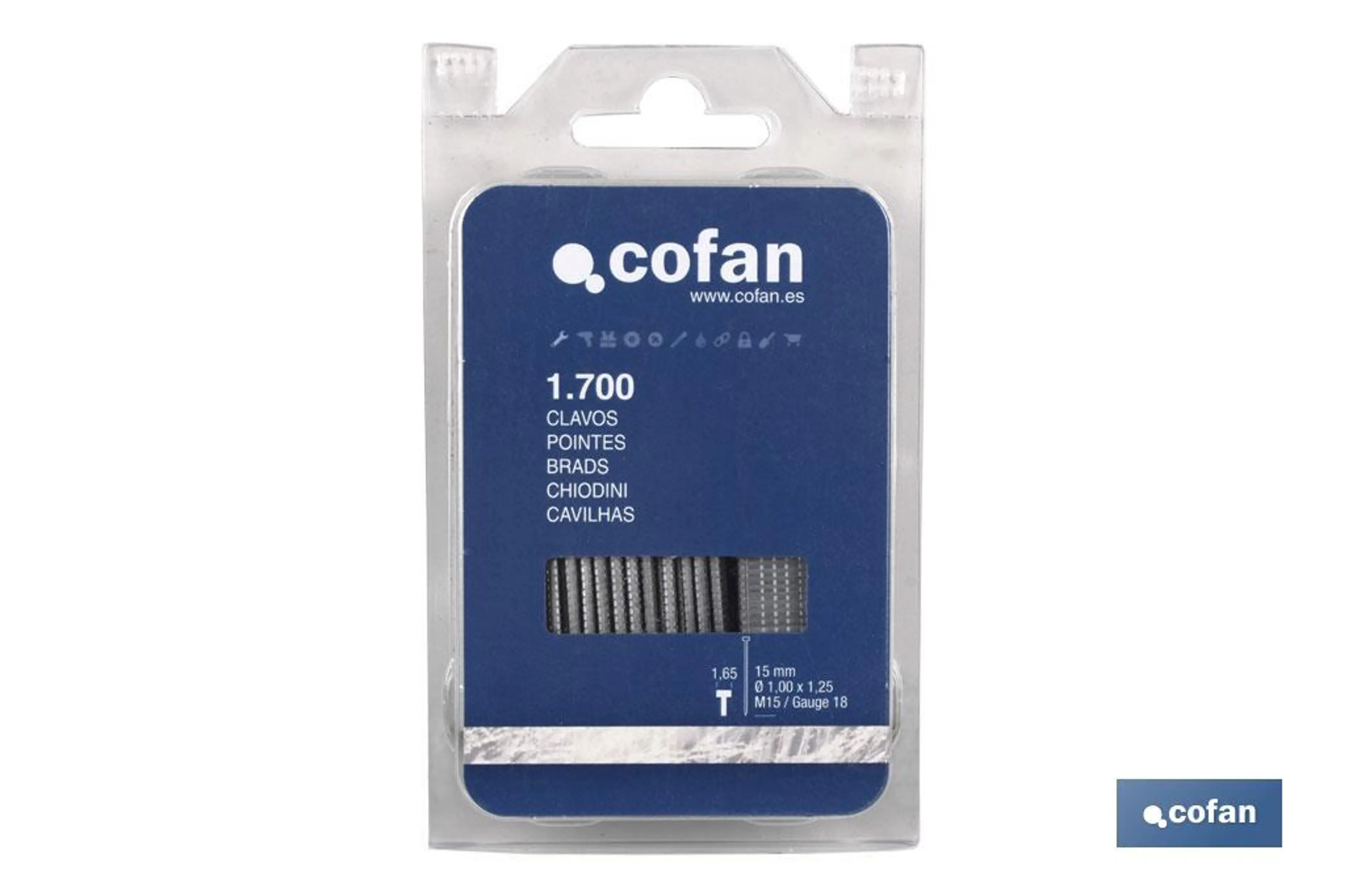 BL. CLAVOS SIN CABEZA W-15MM (2.000
