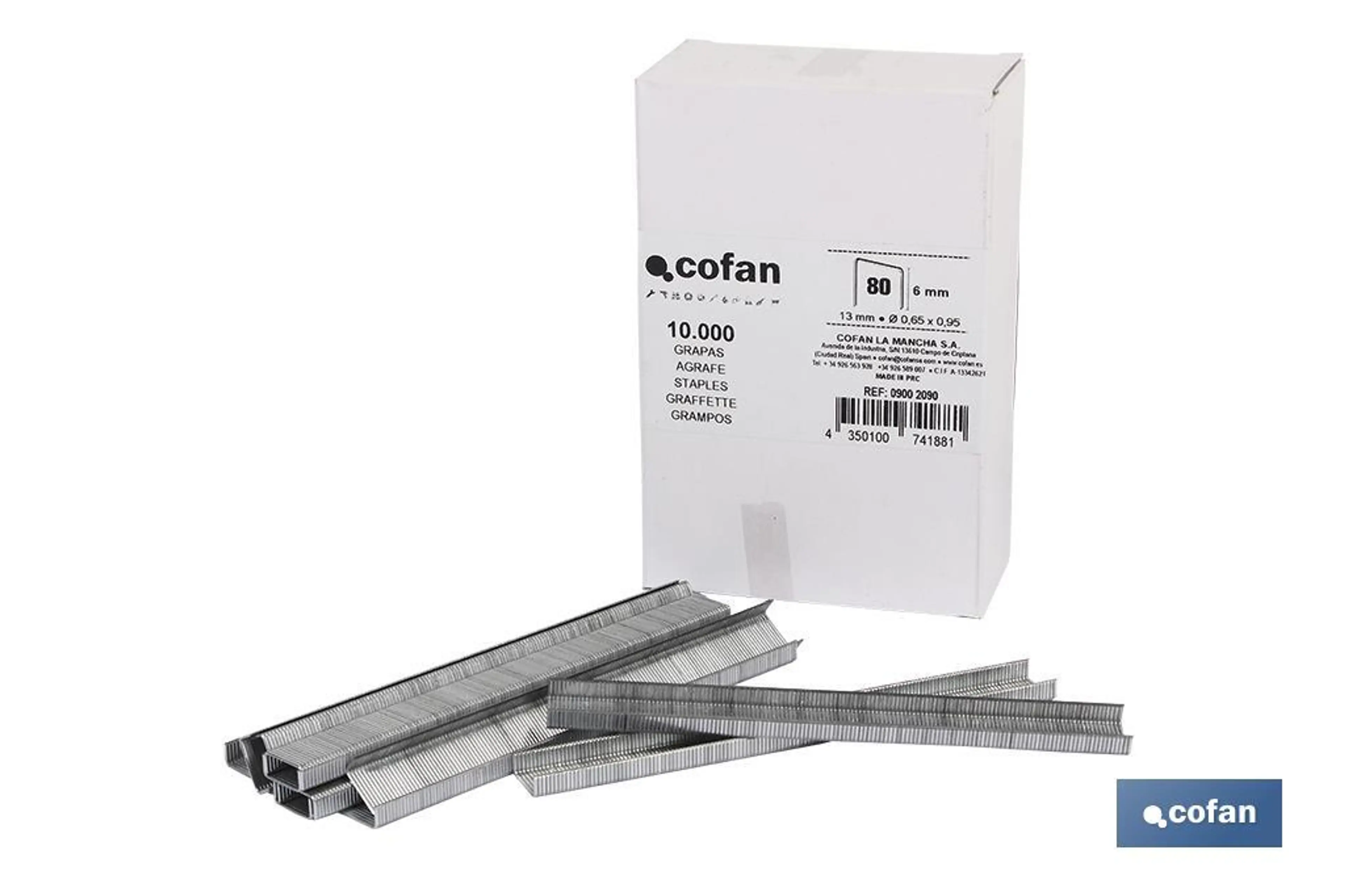 CAJA GRAPAS 80/16MM (10.000 PCS)