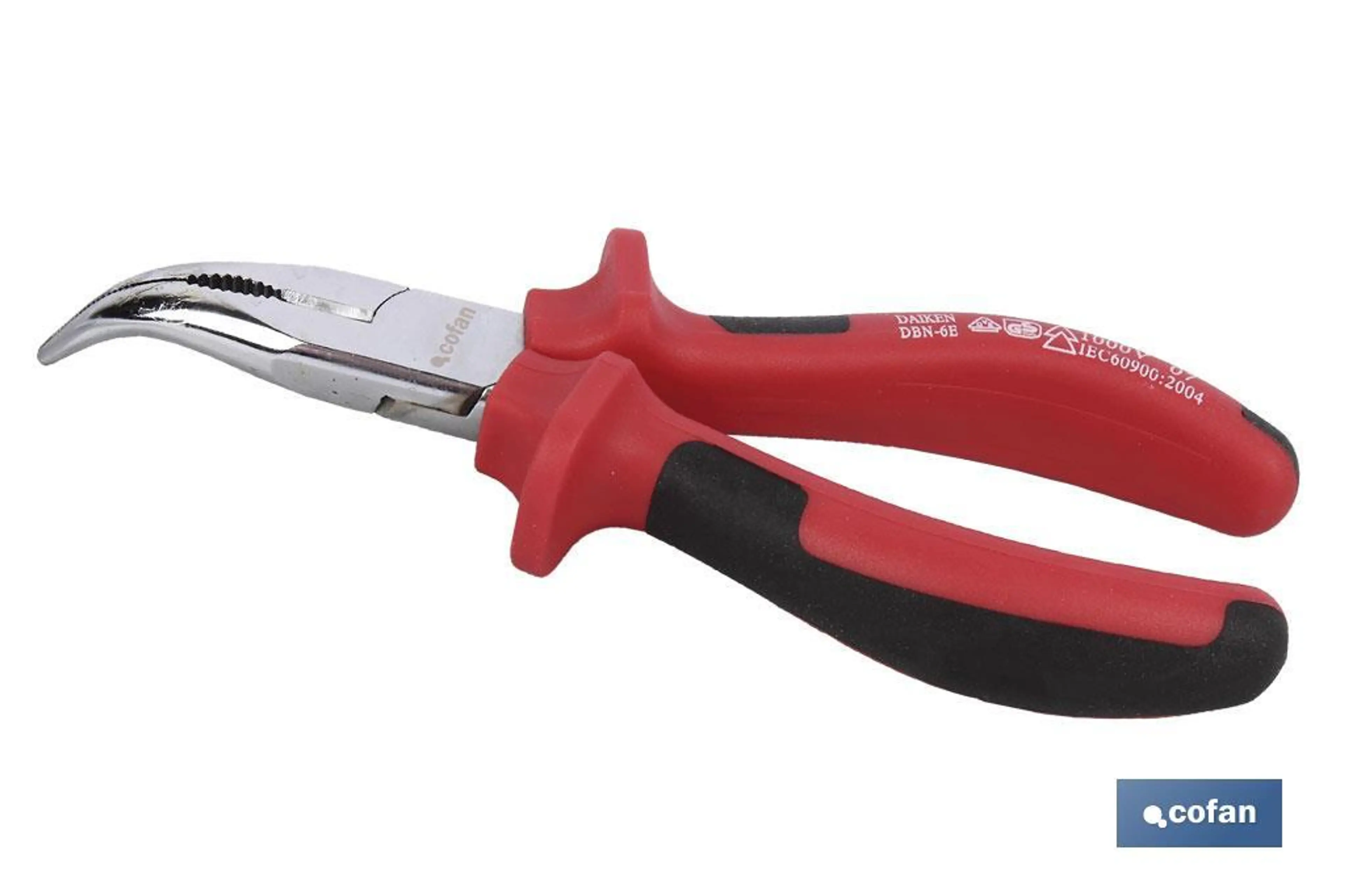 ALICATE TELEF. BOCA CURVA 1000V 6"(