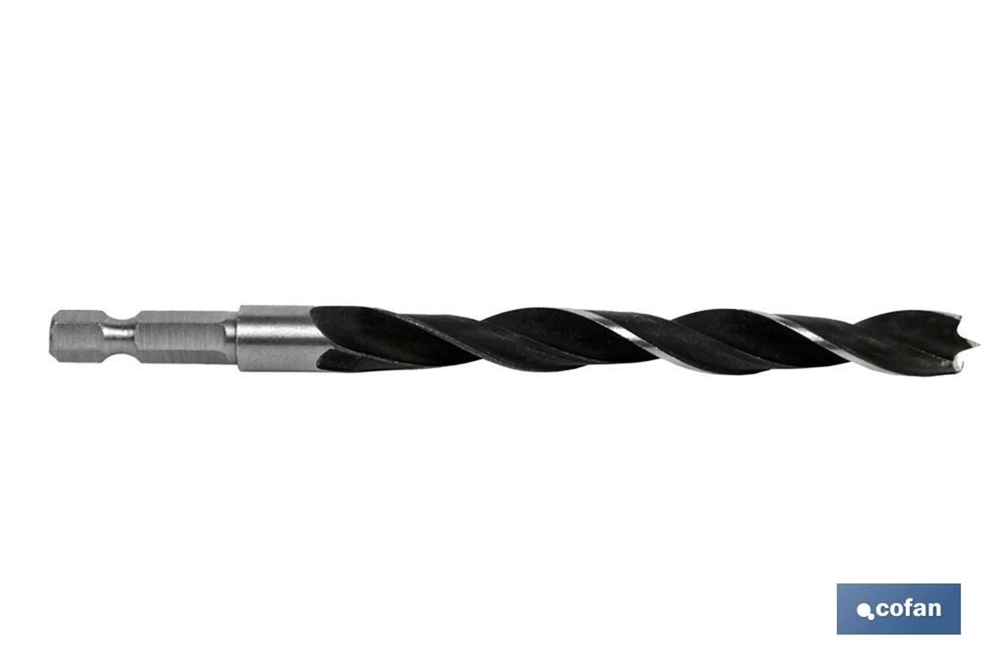 BROCA PARA MADERA MANGO HEX. 1/4" 2