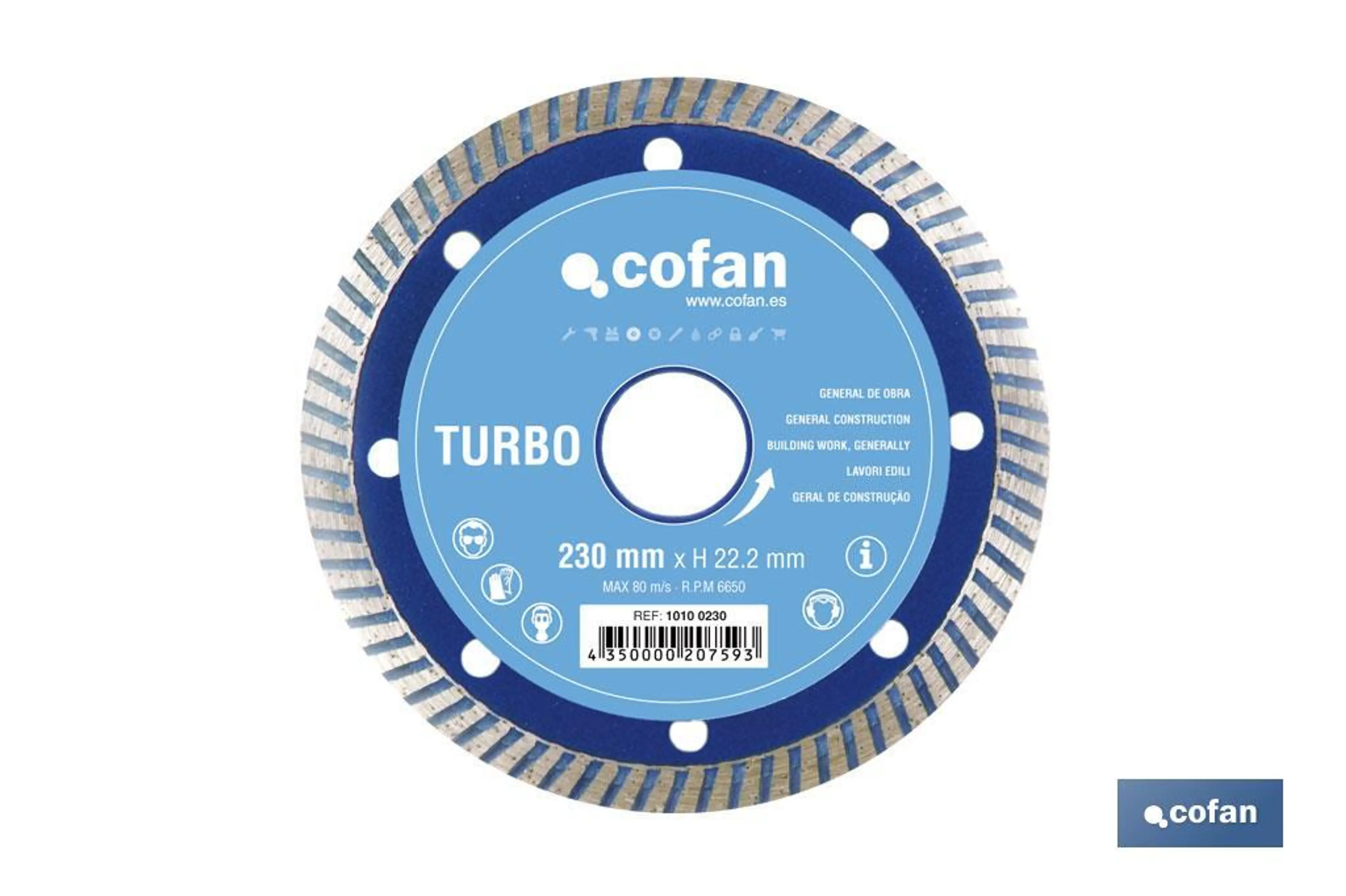 DISCO DIAMANTE TURBO BASICO 115 MM.