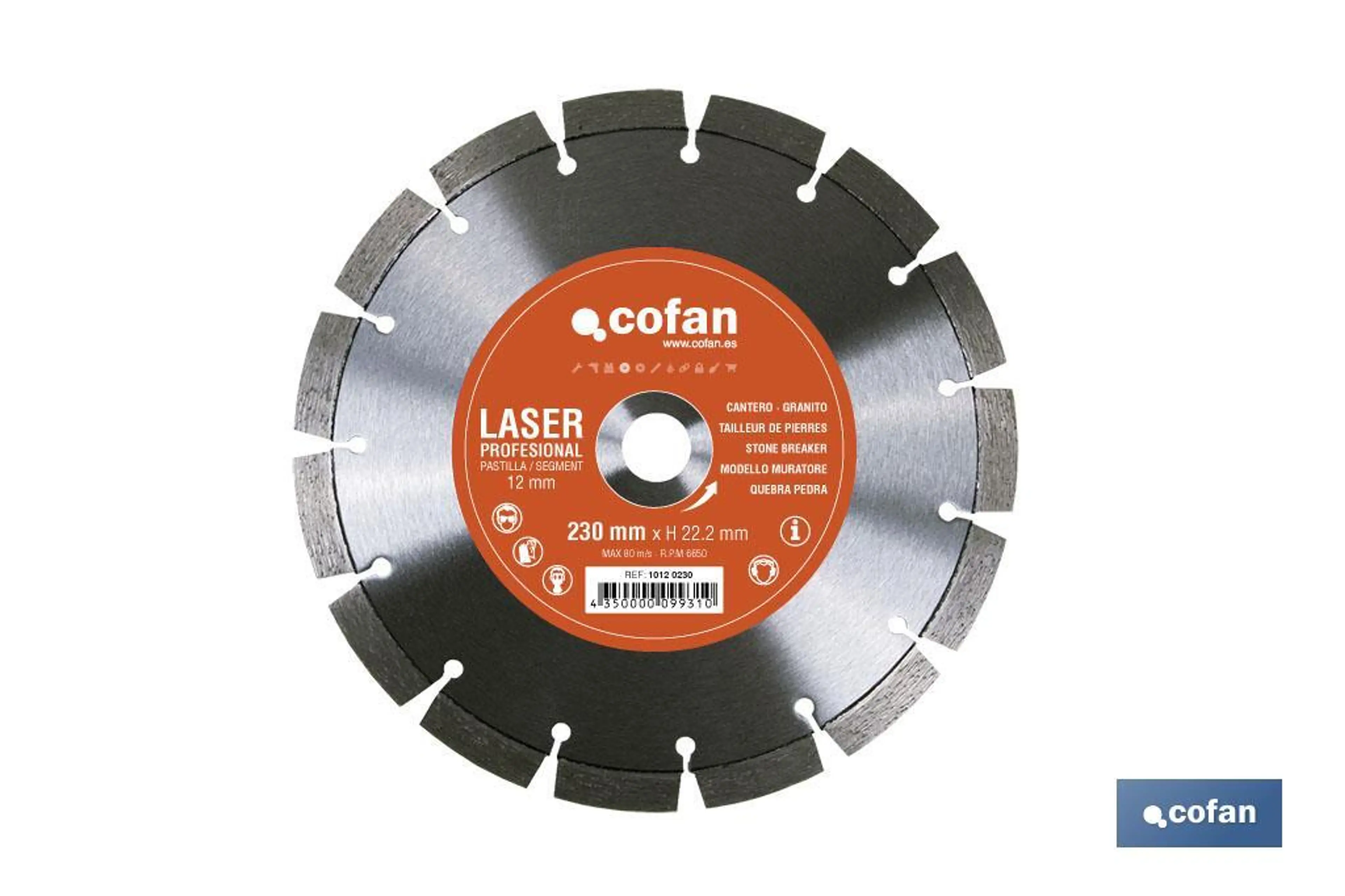 DISCO DIAMANTE MODELO CANTERO 230MM