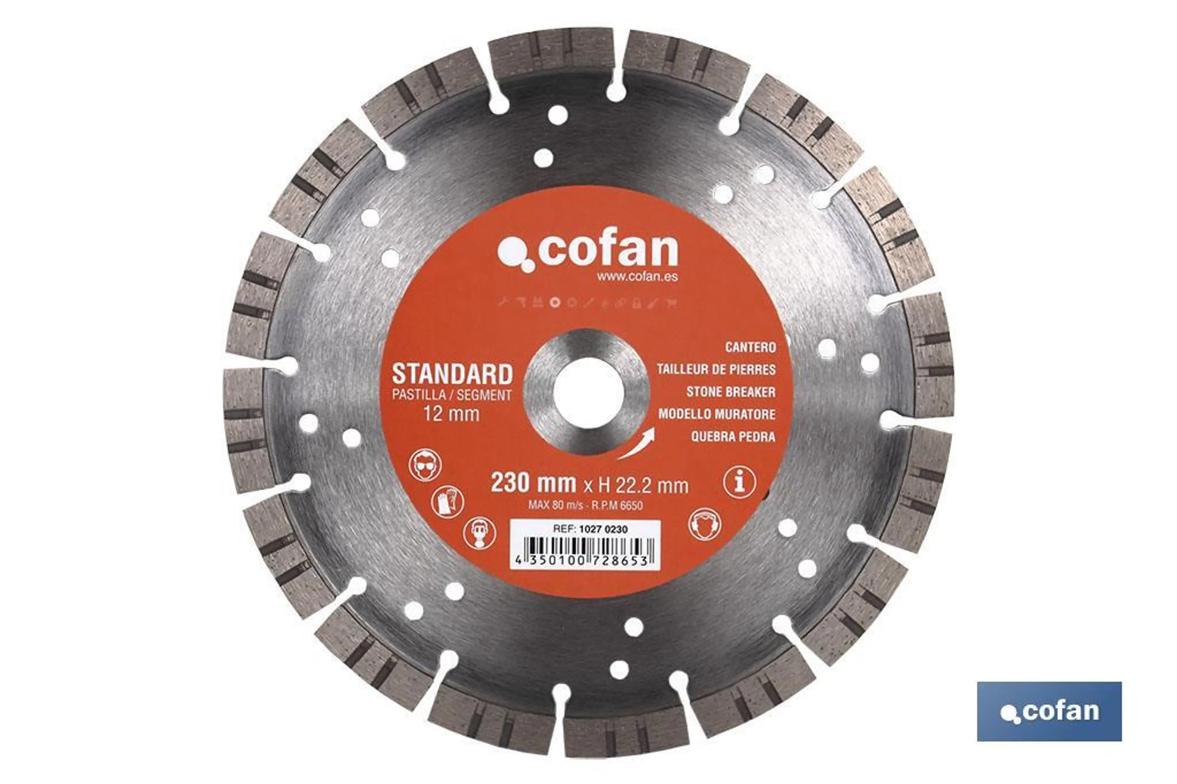 DISCO DIAMANTE CANTERO STANDARD H-1