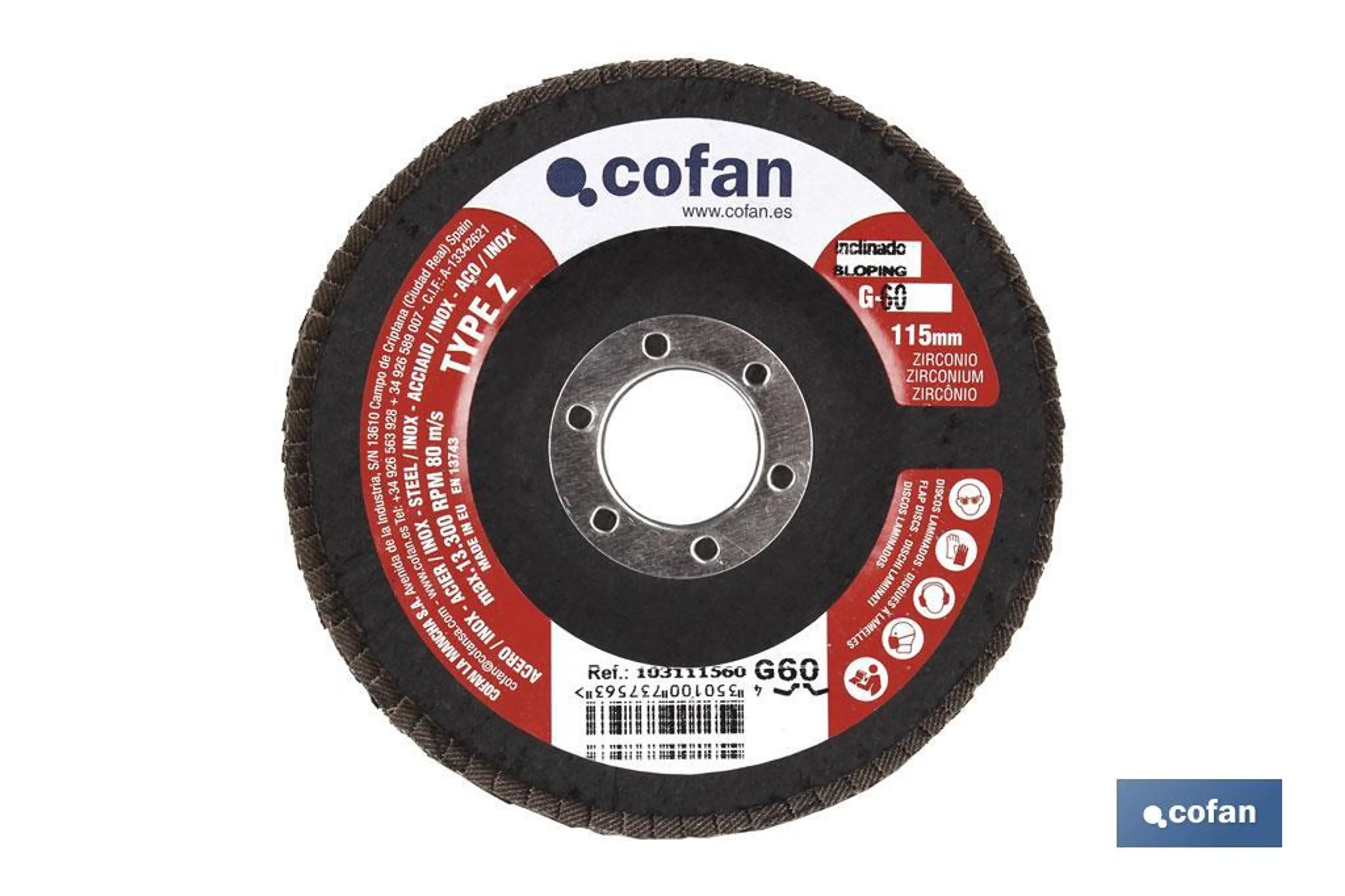 DISCO BASIC LAMINADO CURVO 115 MM. 