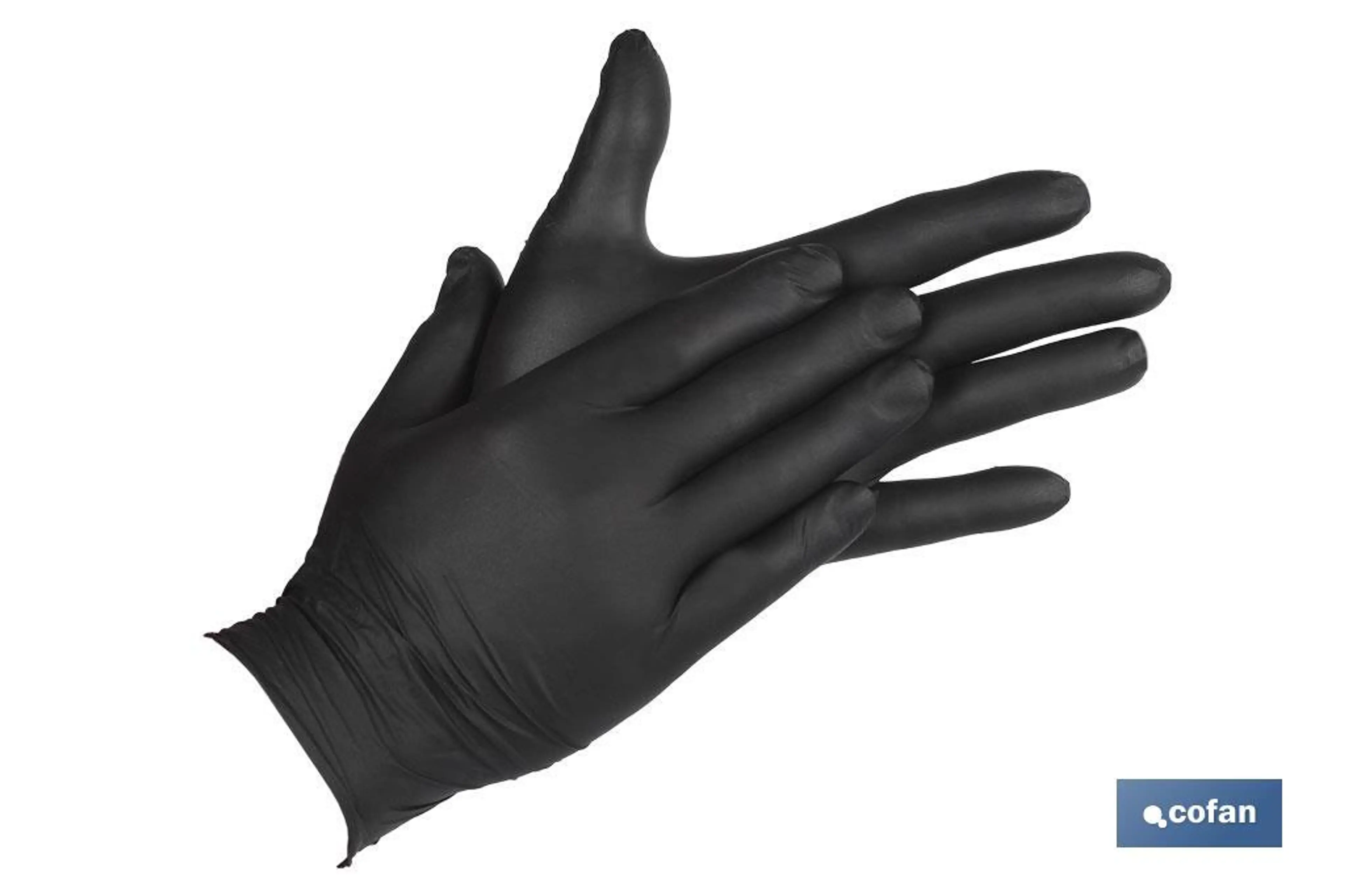 CAJA 100 UNDS. GUANTES NITRILO NEGR