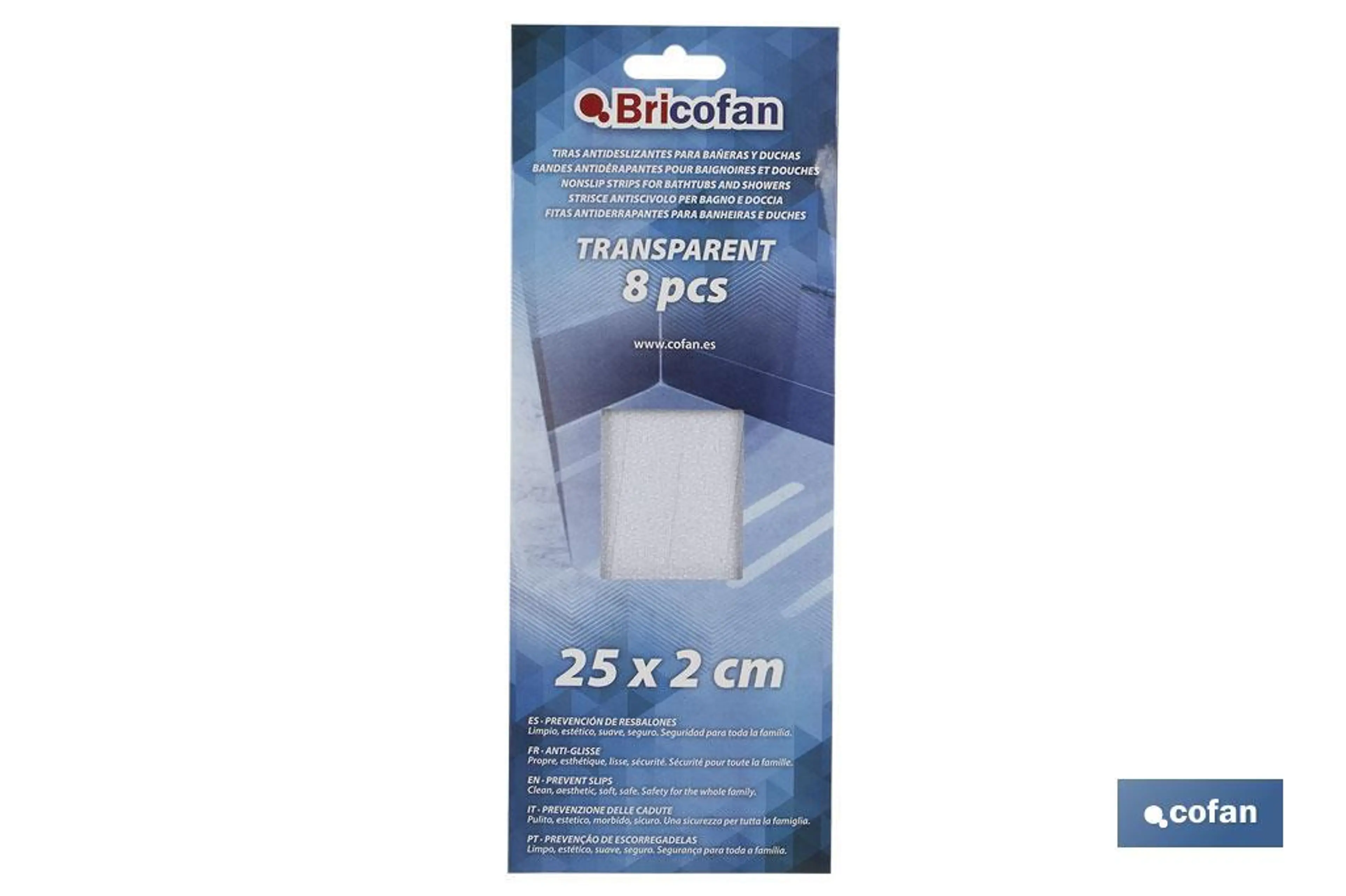 TIRAS ANTIDESLIZANTES TRANSP BAÑO 8