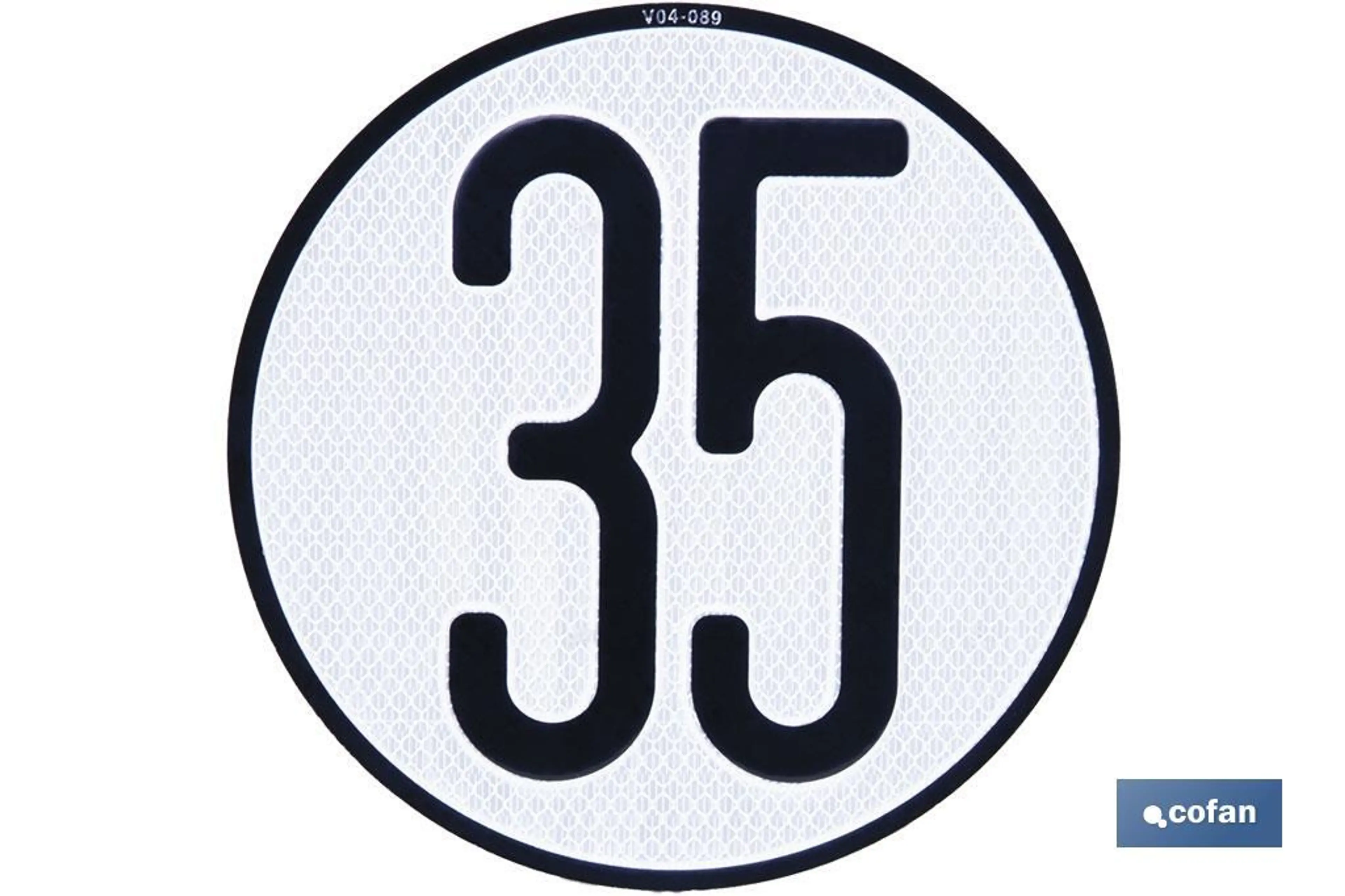 PLACA VELOCIDAD HOMOLOGADA 35