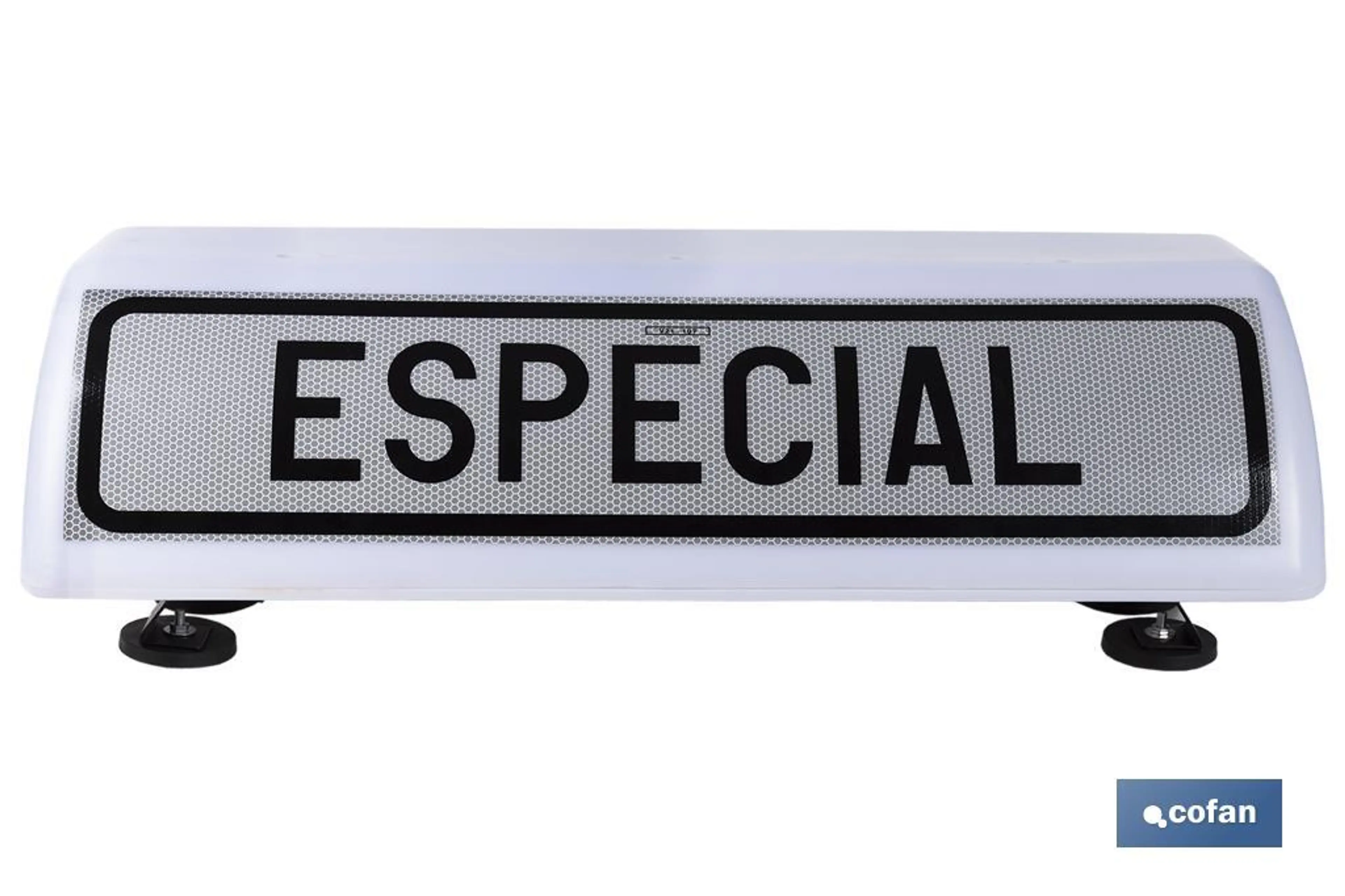 CARTEL AVISADOR ACOMP. VEH. - ESPEC