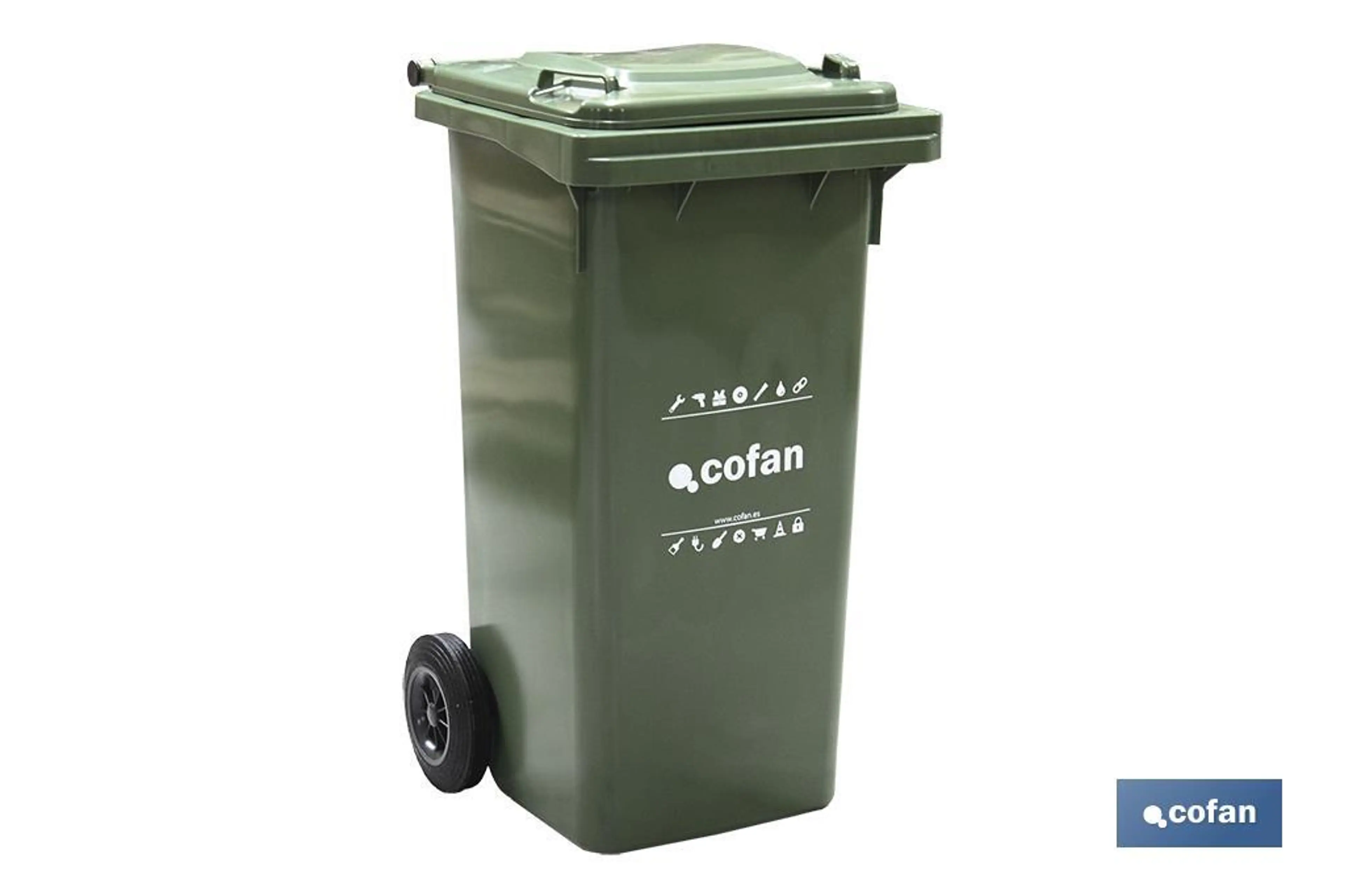 CONTENEDOR 2 RUEDAS 120 LITROS COLO