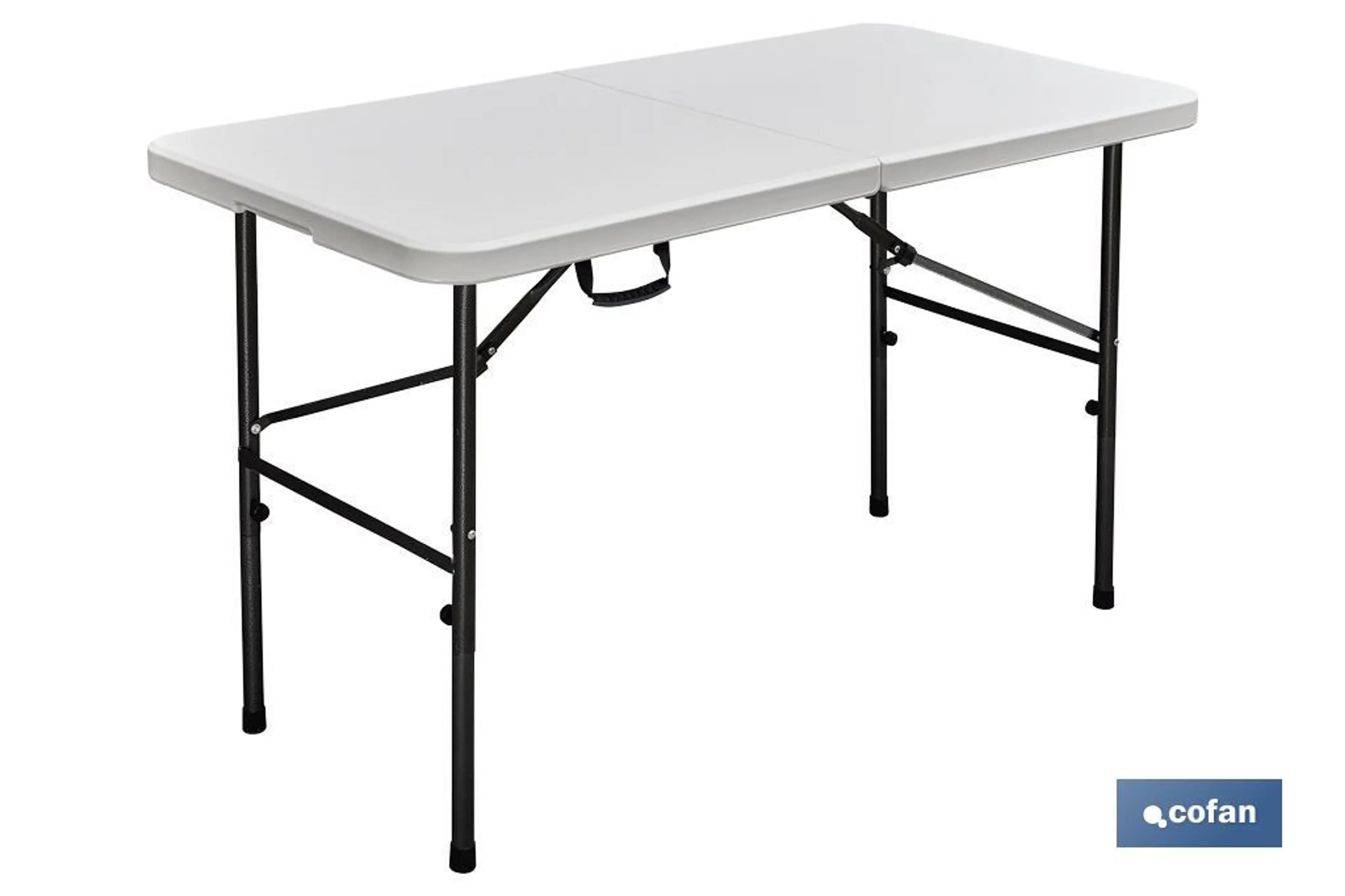 MESA PLEGABLE RECTANGULAR BLANCA 12