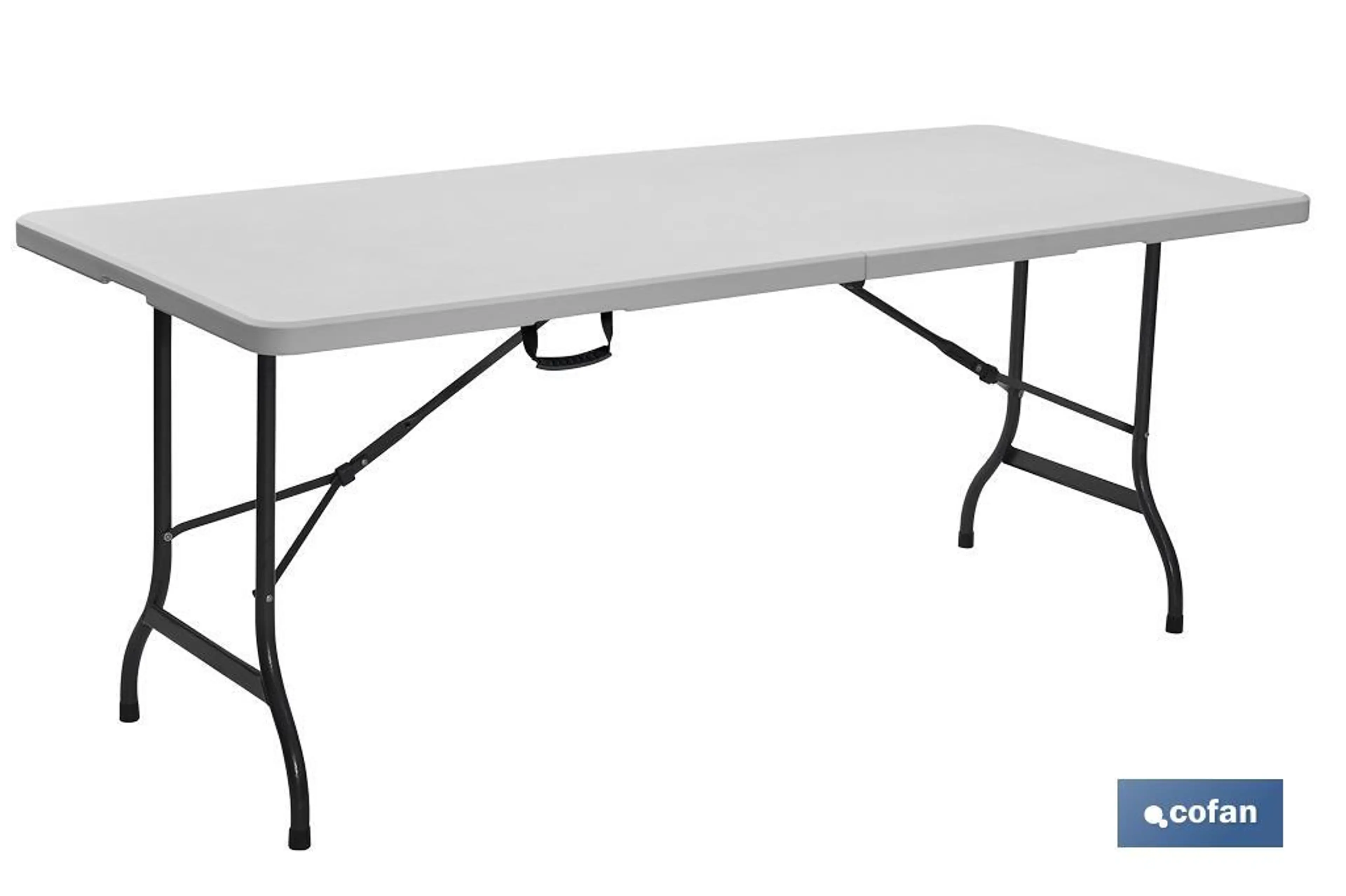 MESA PLEGABLE RECTANGULAR BLANCA CO