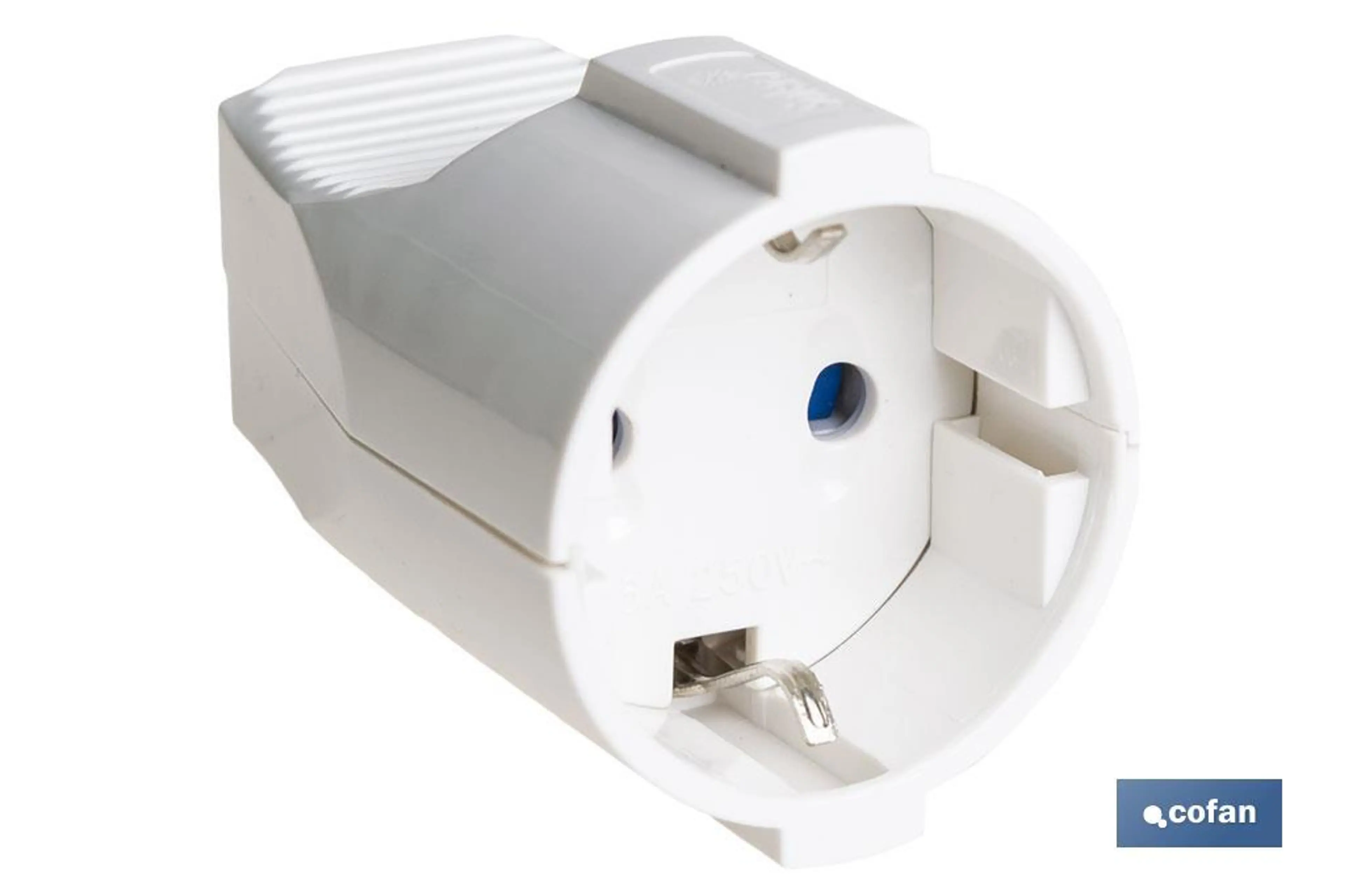 BASE ENCHUFE AEREA BLANCA (16A-250V