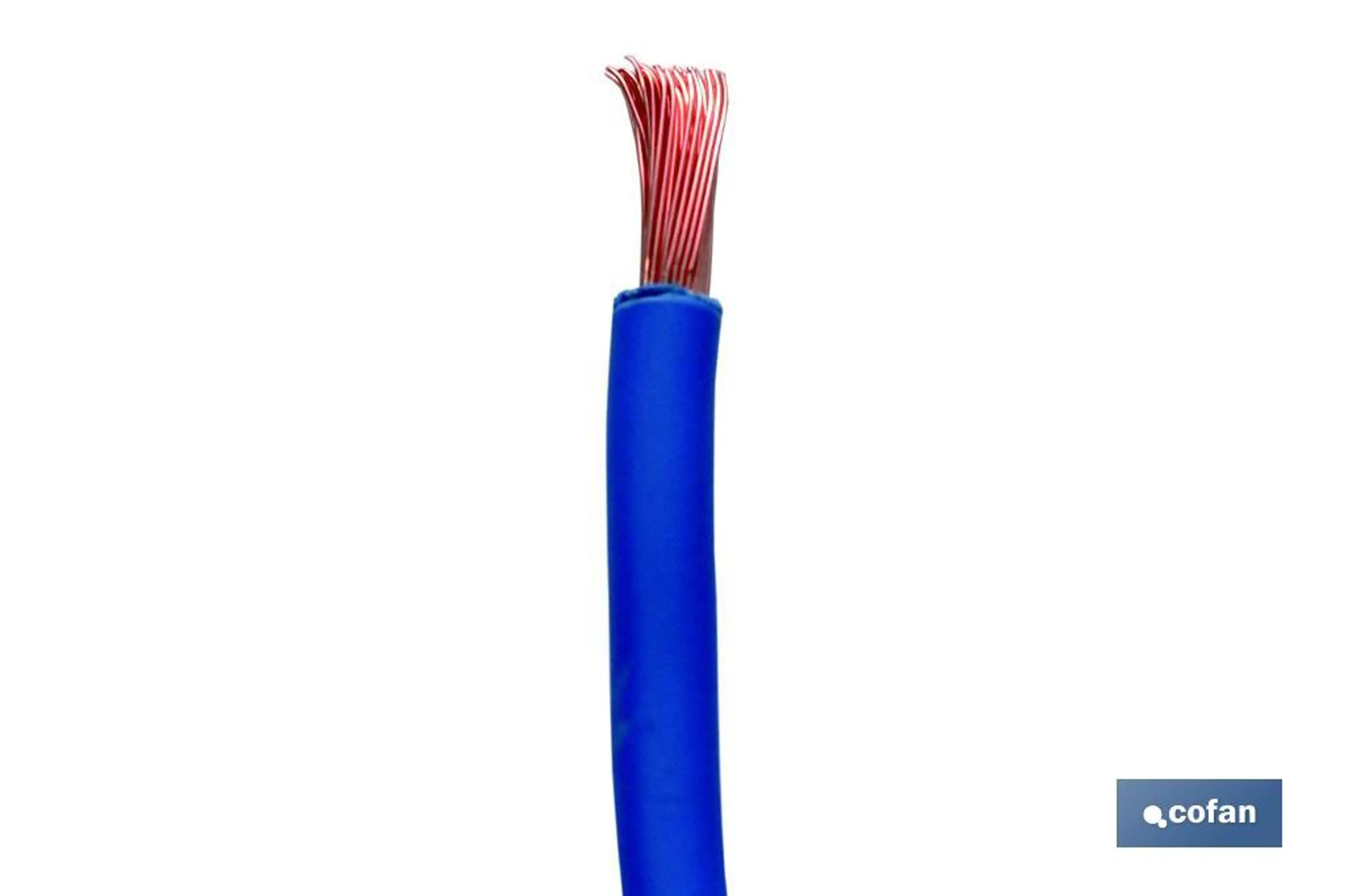 ROLLO CABLE H07V-K 1X6MM2 AZUL (100
