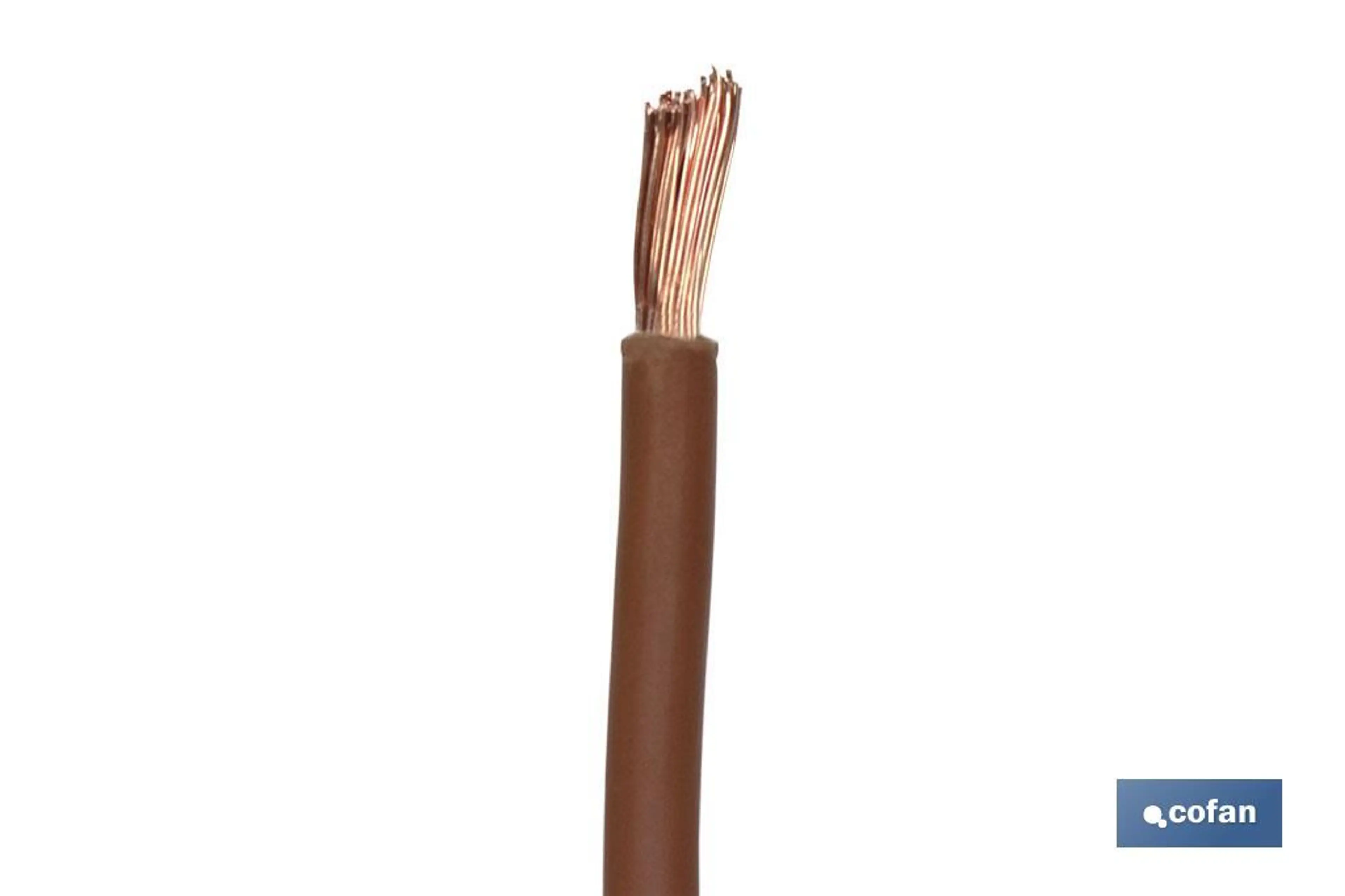 ROLLO CABLE H07V-K 1X6MM2 MARRÓN (1