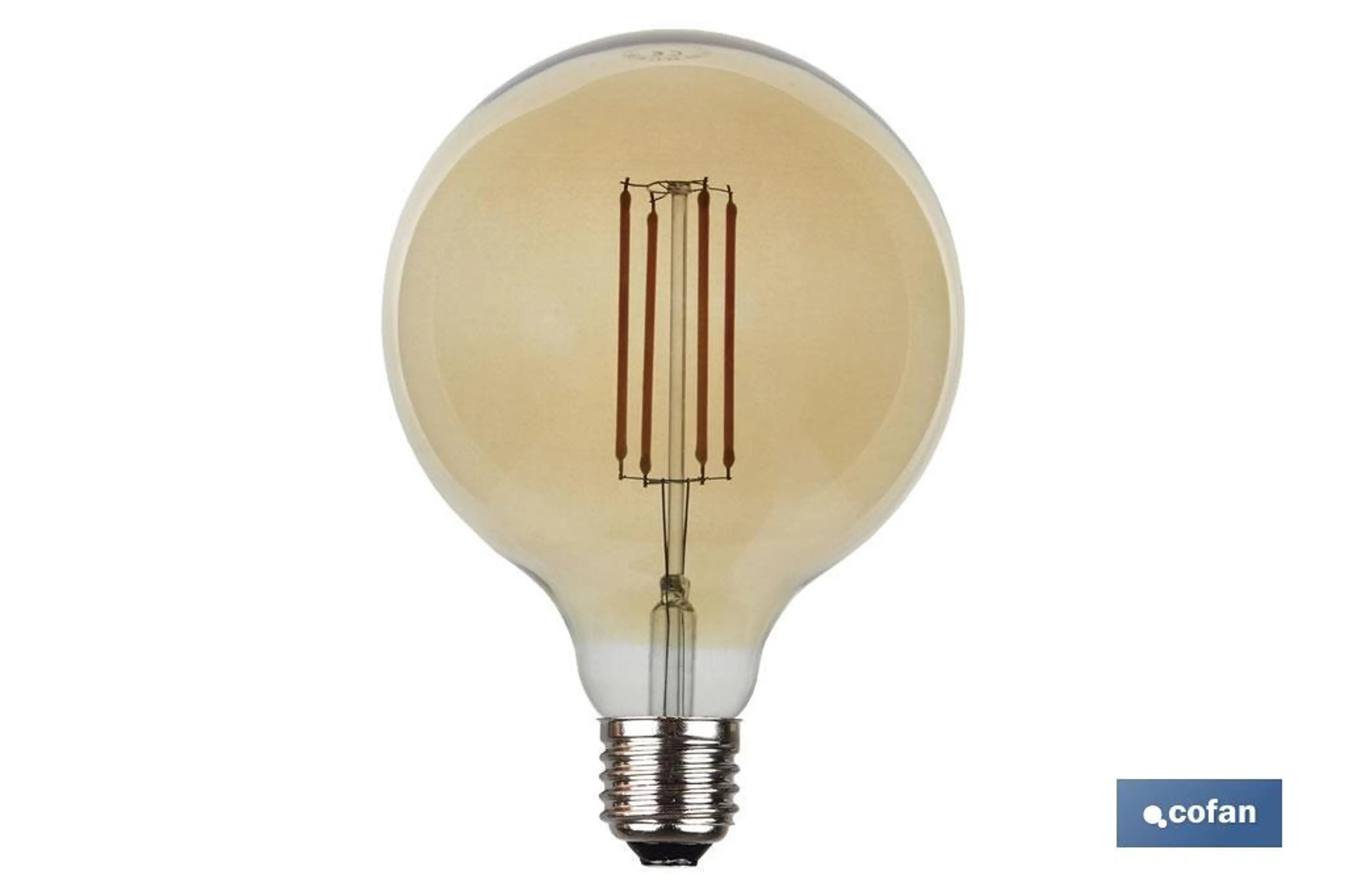 BOMBILLA LED GLOBO ORO E27 4W 280LM