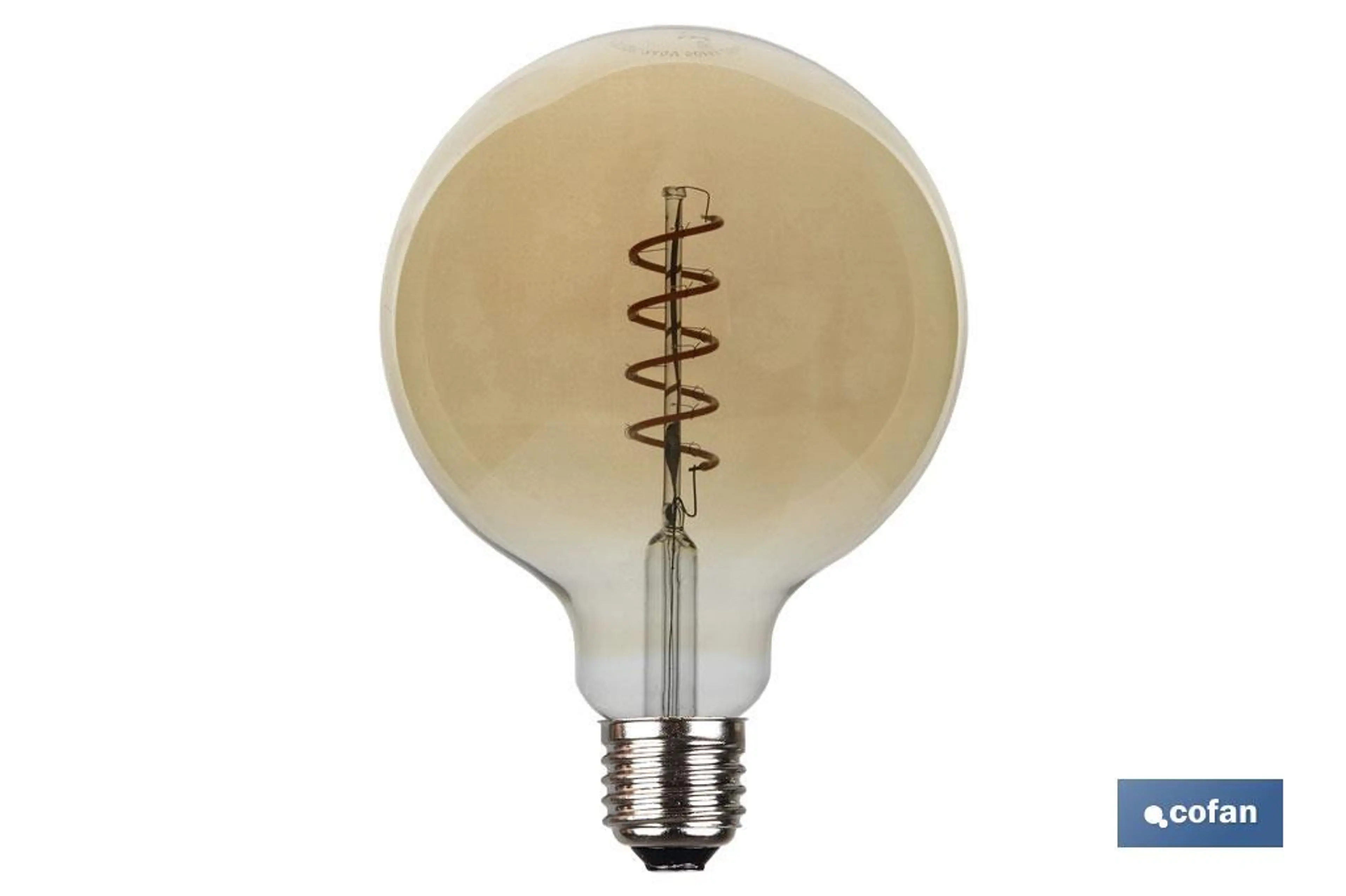 BOMBILLA LED GLOBO SPIRAL 4W E27 17