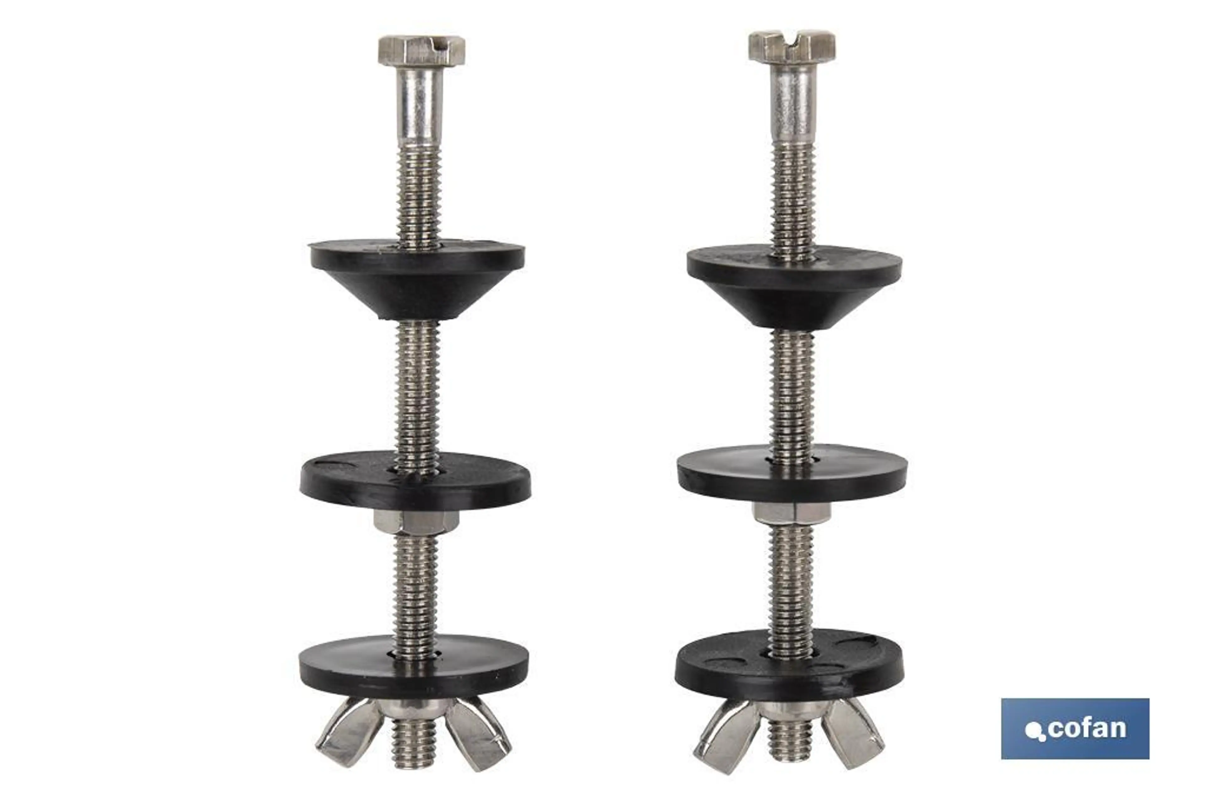 SET 2 PCS TORNILLOS FIJACIÓN TAZA-C