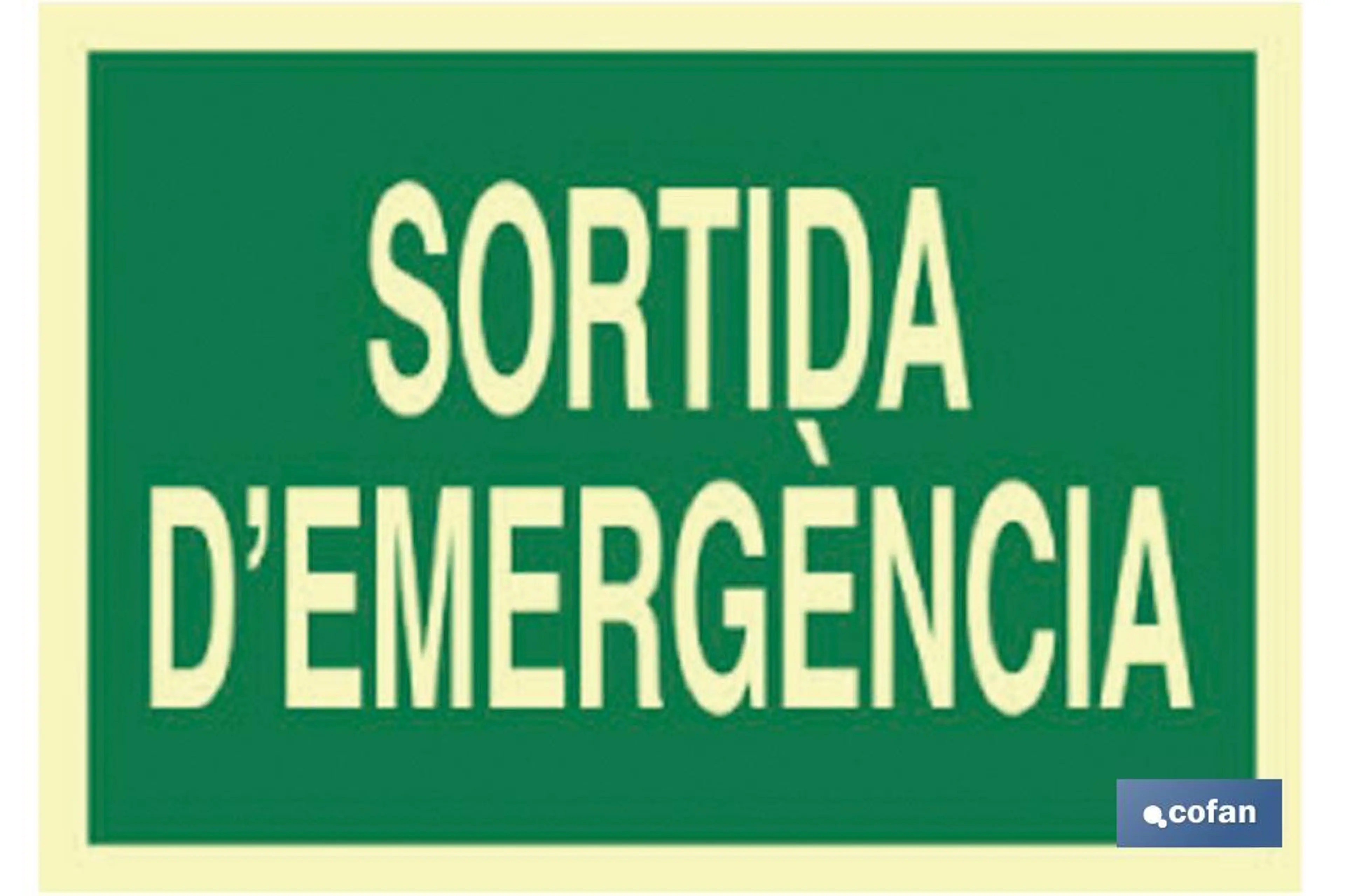 SEÑAL LUMINISCENTE 420X297MM.