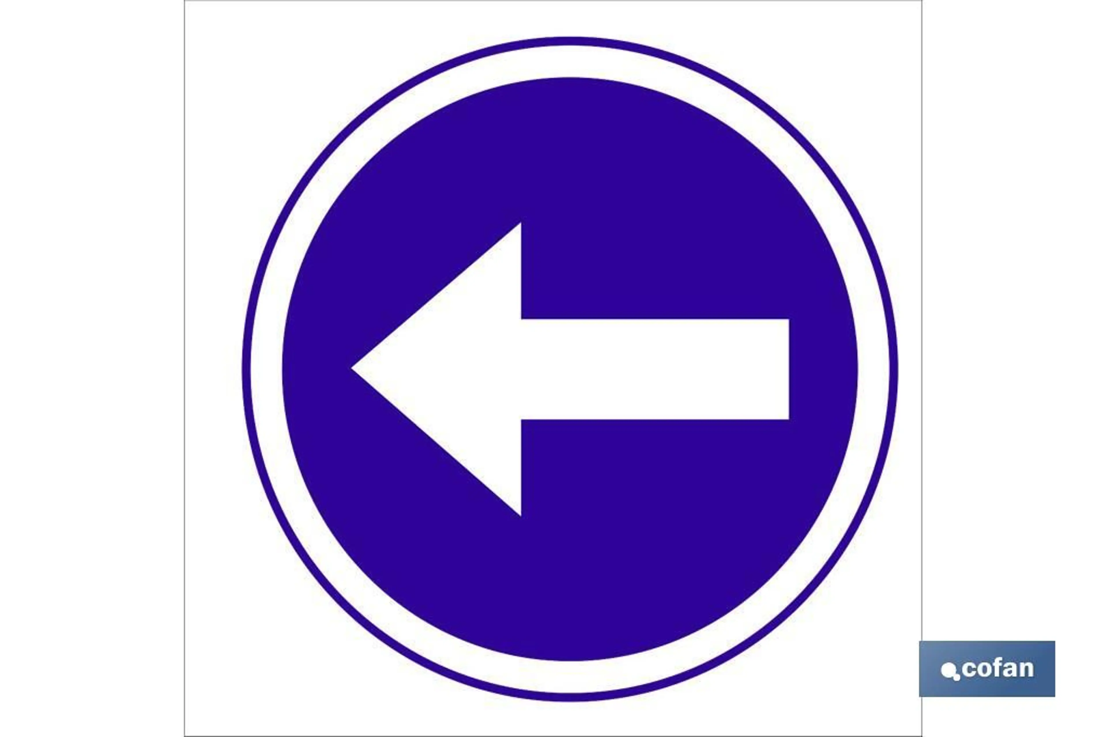 SEÑAL ADHESIVA 210X210