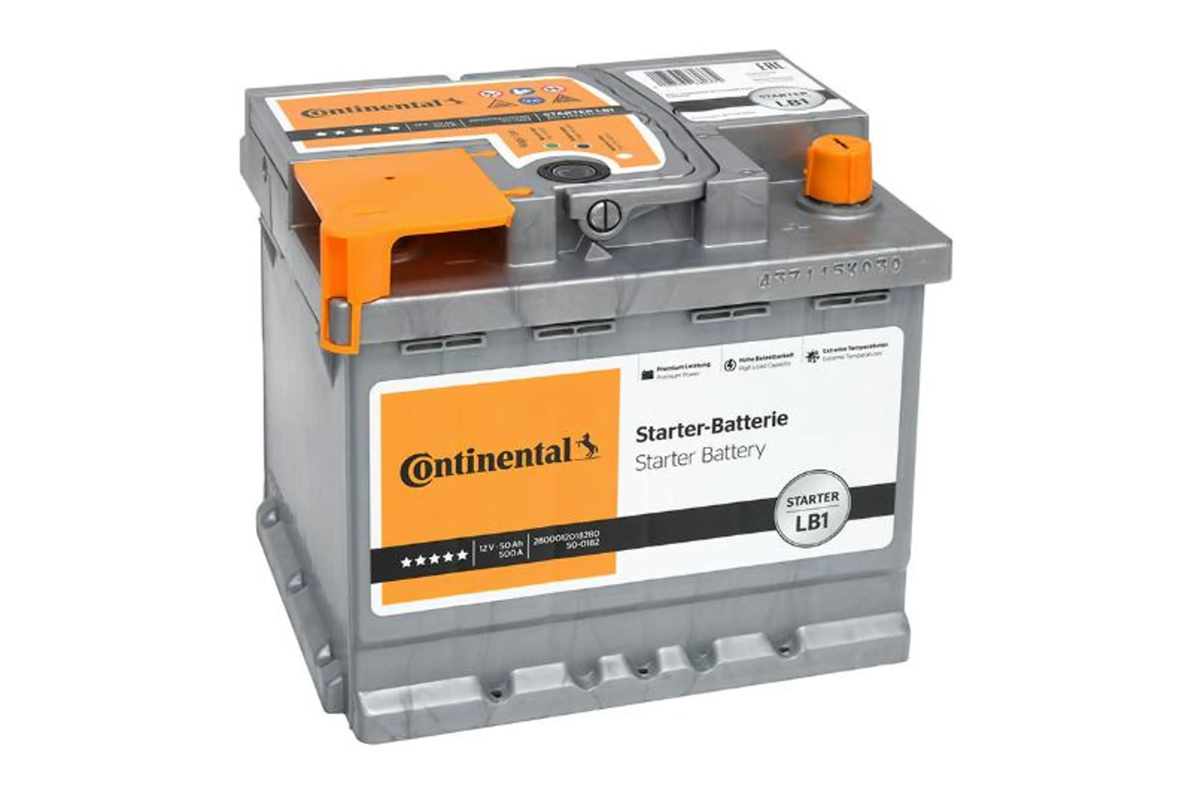 STARTER BATTERY LB1 50/ 500 EN