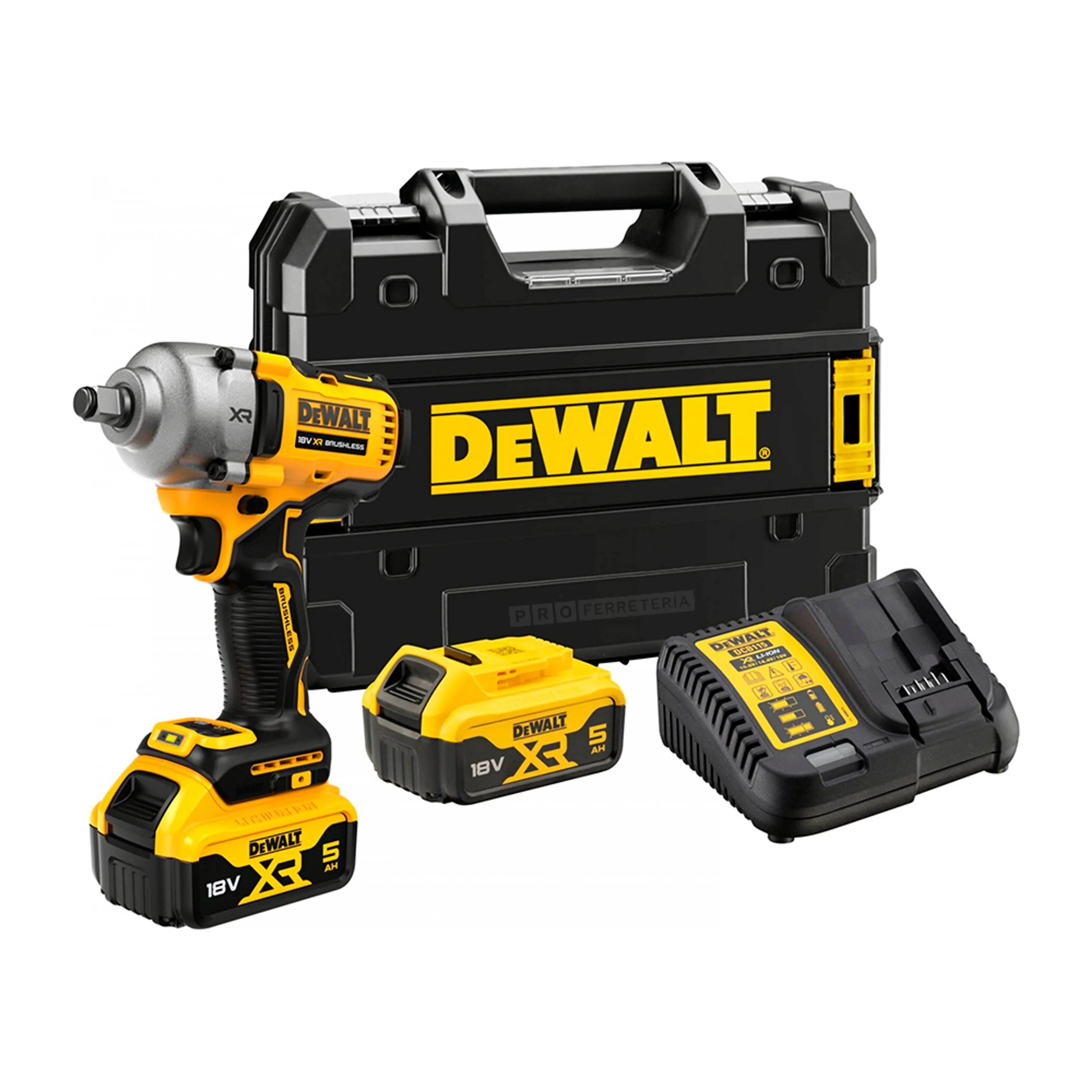 DEWALT LLAVE IMPACTO 1/2 XR 18V 5AH