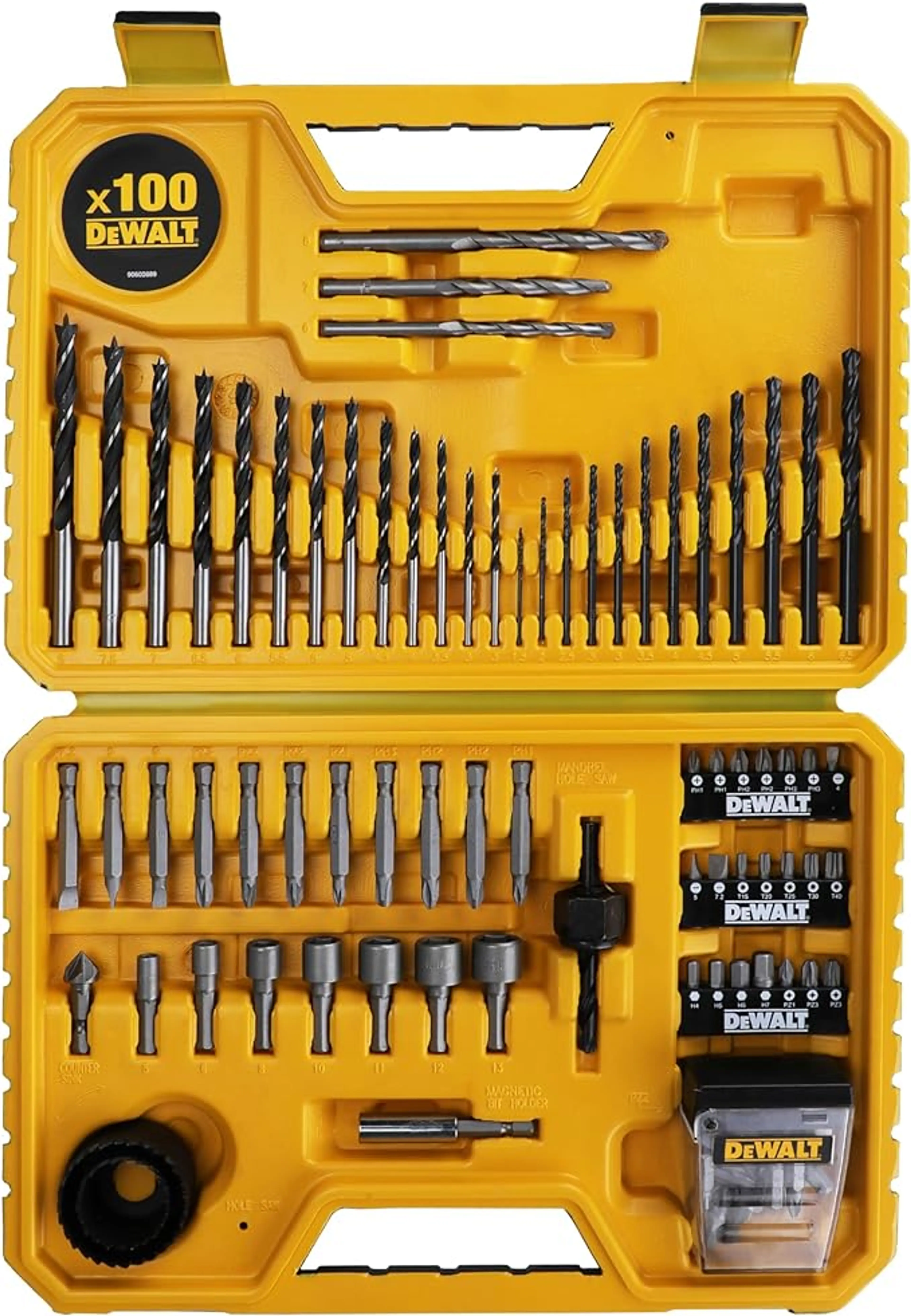 DEWALT JUEGO 100U ATORN Y TALADRO