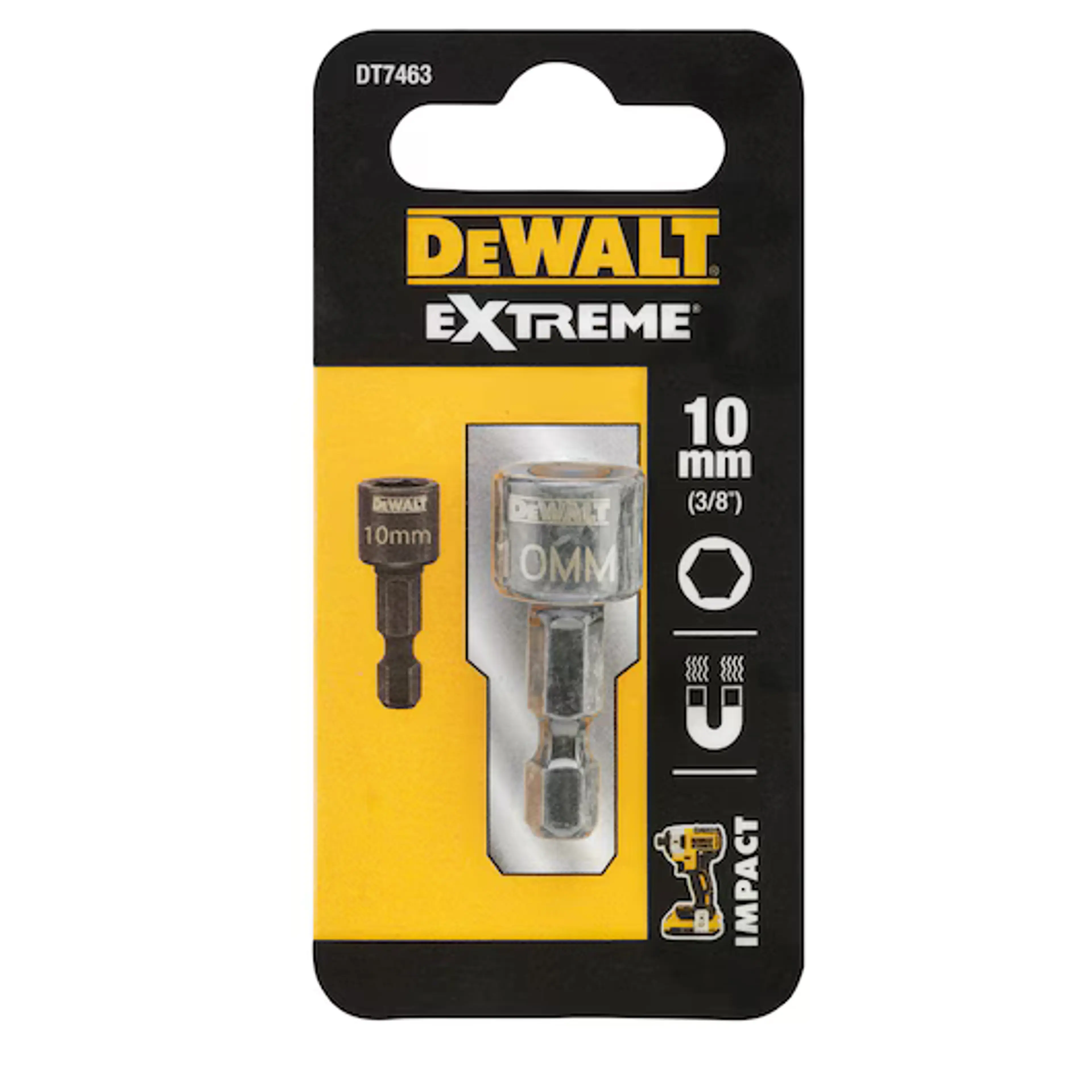 DEWALT LLAVE VASO HEX. MAG 10X35MM