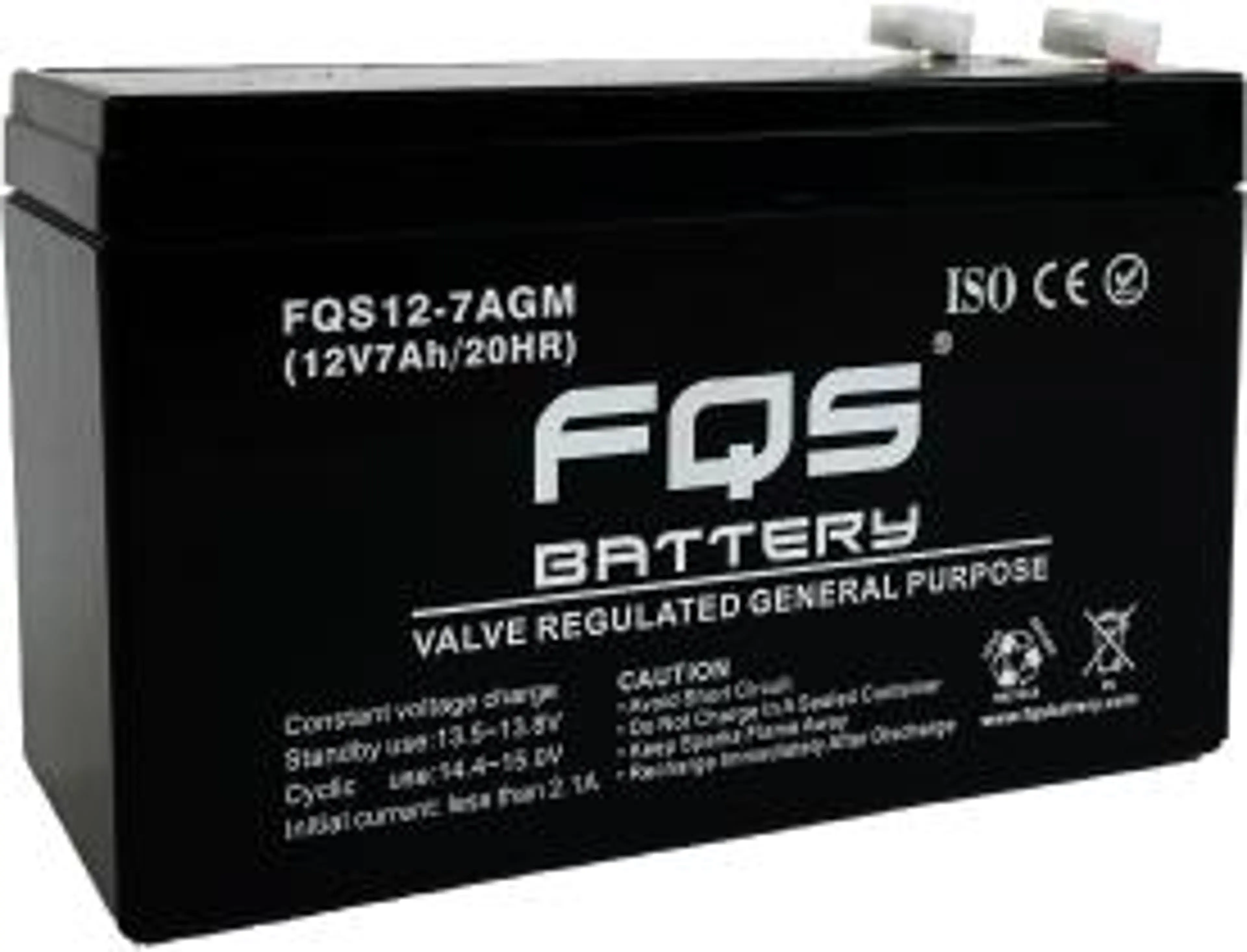 BATERIA AGM 12V 7AH  151X65X94