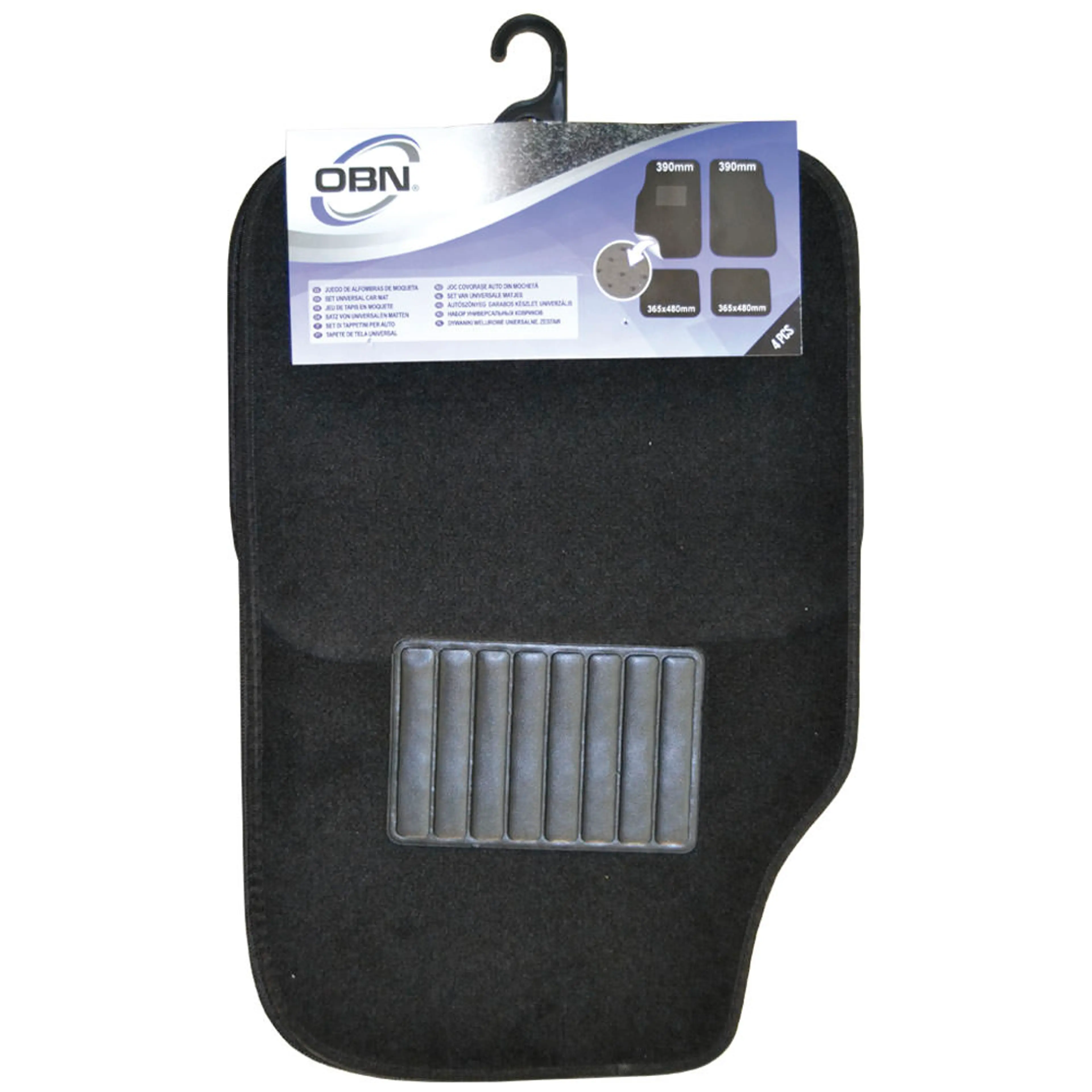 SET DE 4 ALFOMBRAS DE MOQUETA