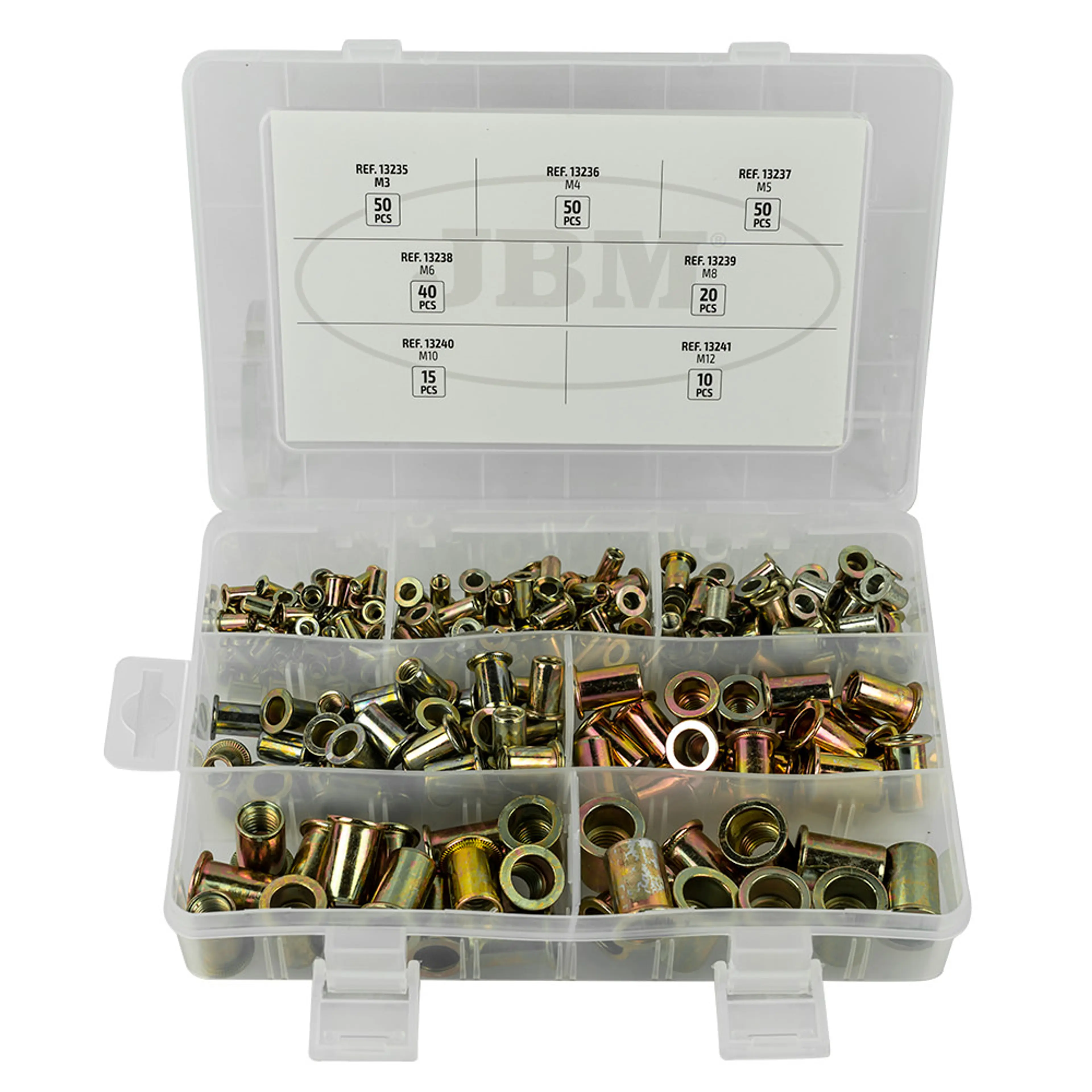 ESTUCHE DE REMACHES TUERCA 235PCS