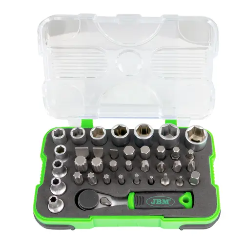 MINI ESTUCHE DE  37 PUNTAS Y VASOS 