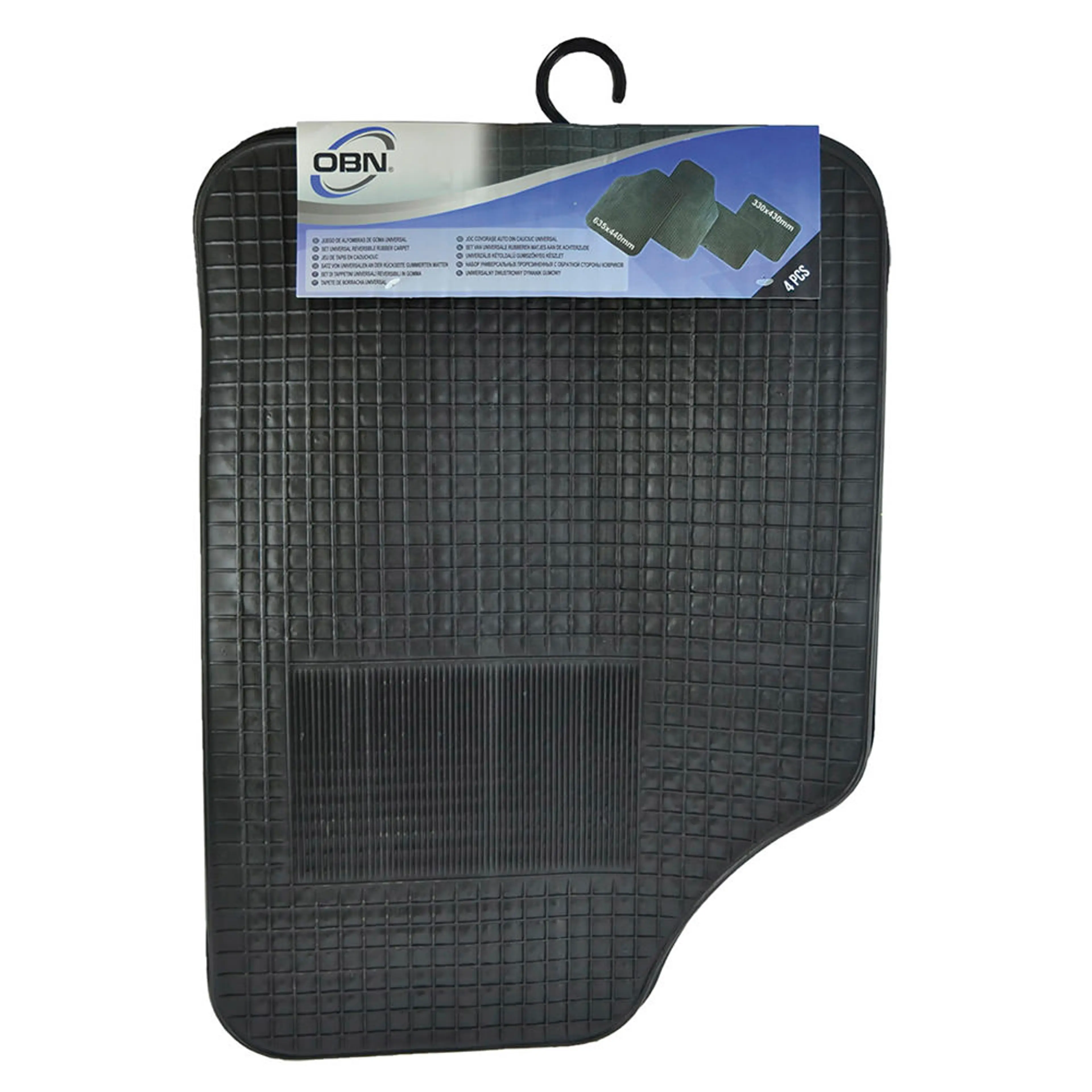 SET DE 4 ALFOMBRAS DE GOMA UNIVERSA