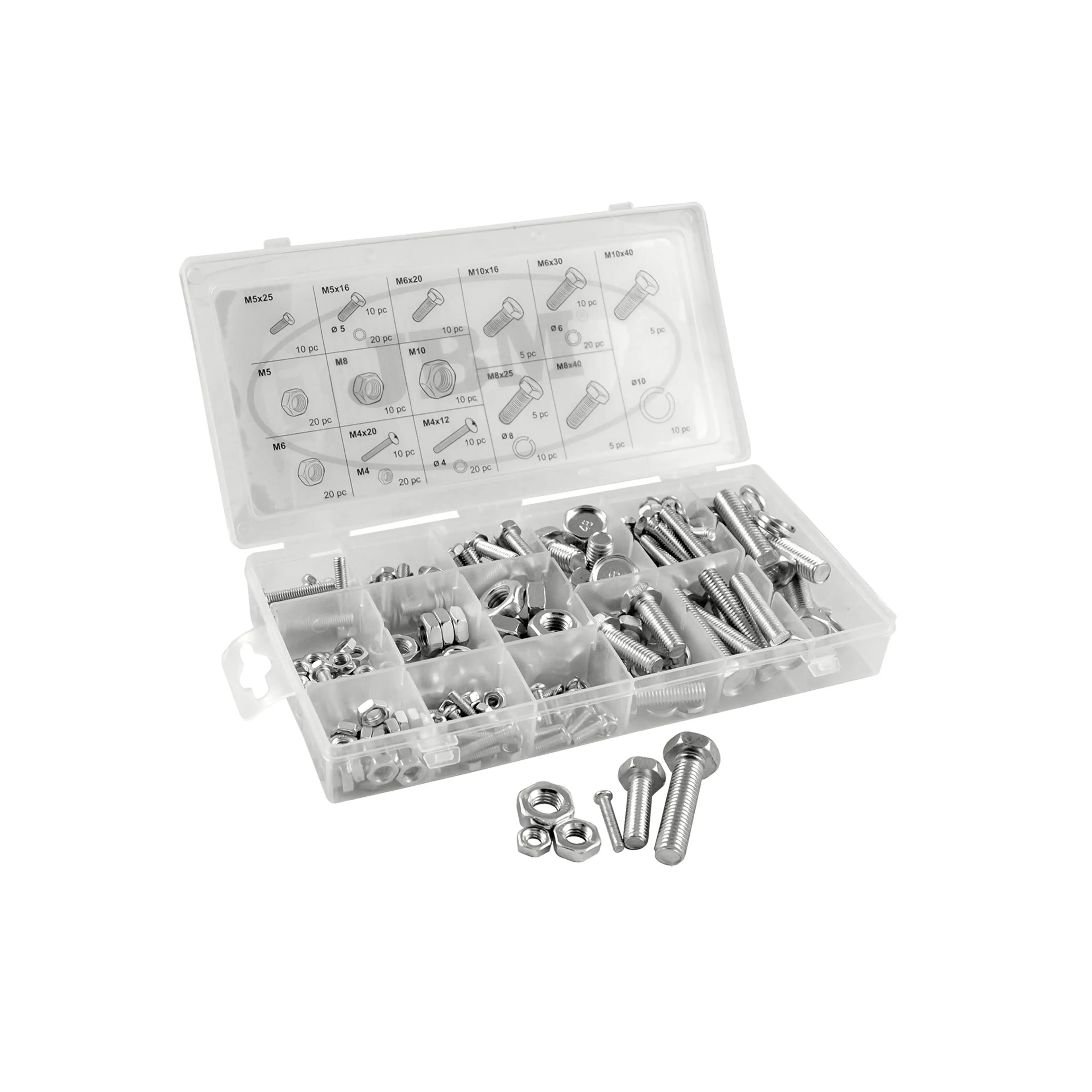 ESTUCHE DE TORNILLOS Y TUERCAS 240P