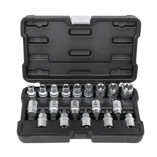 SET DE 19 VASOS Y PUNTAS TORX DE 1/
