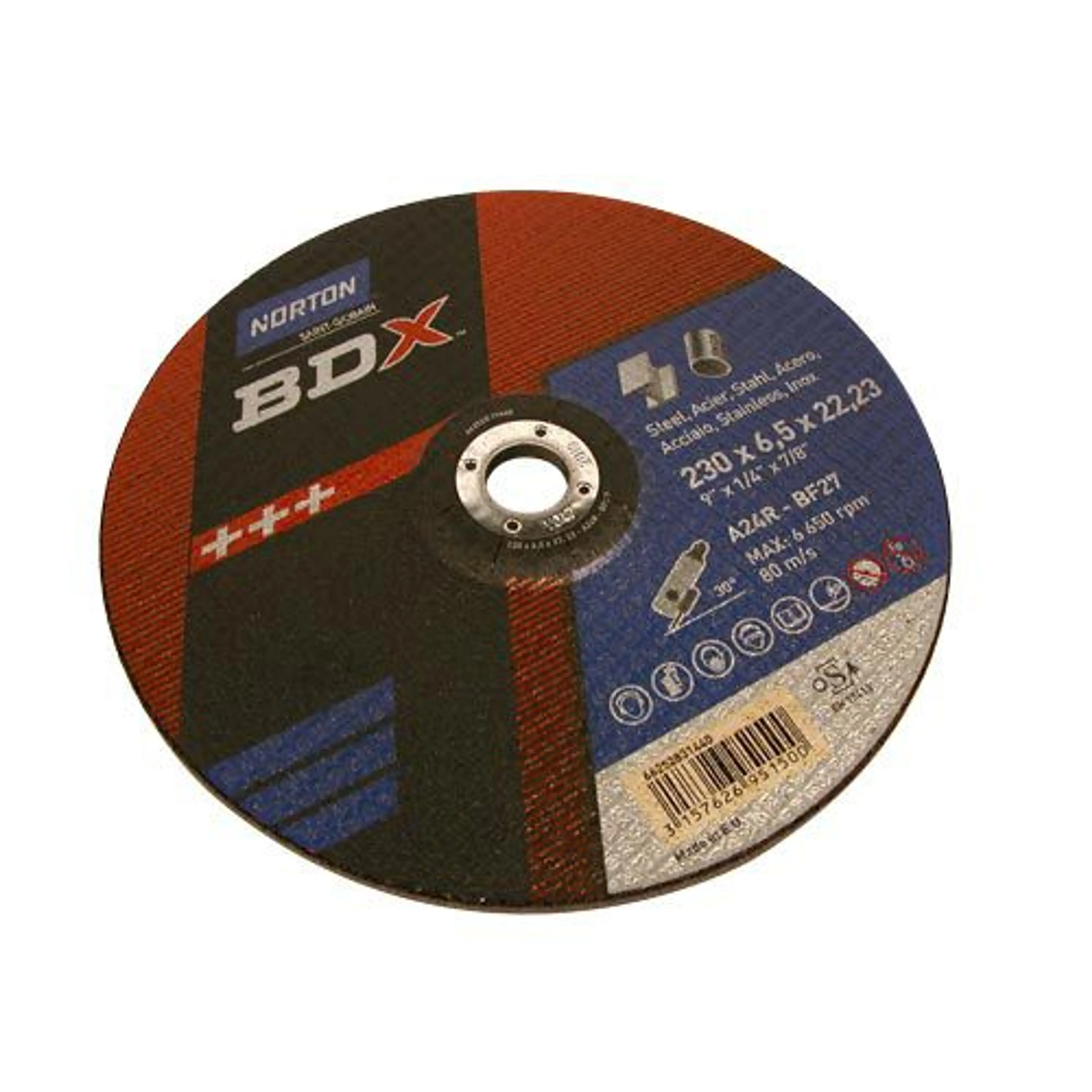 DISCO DE REPASE M.BDX FORMA 27 230*