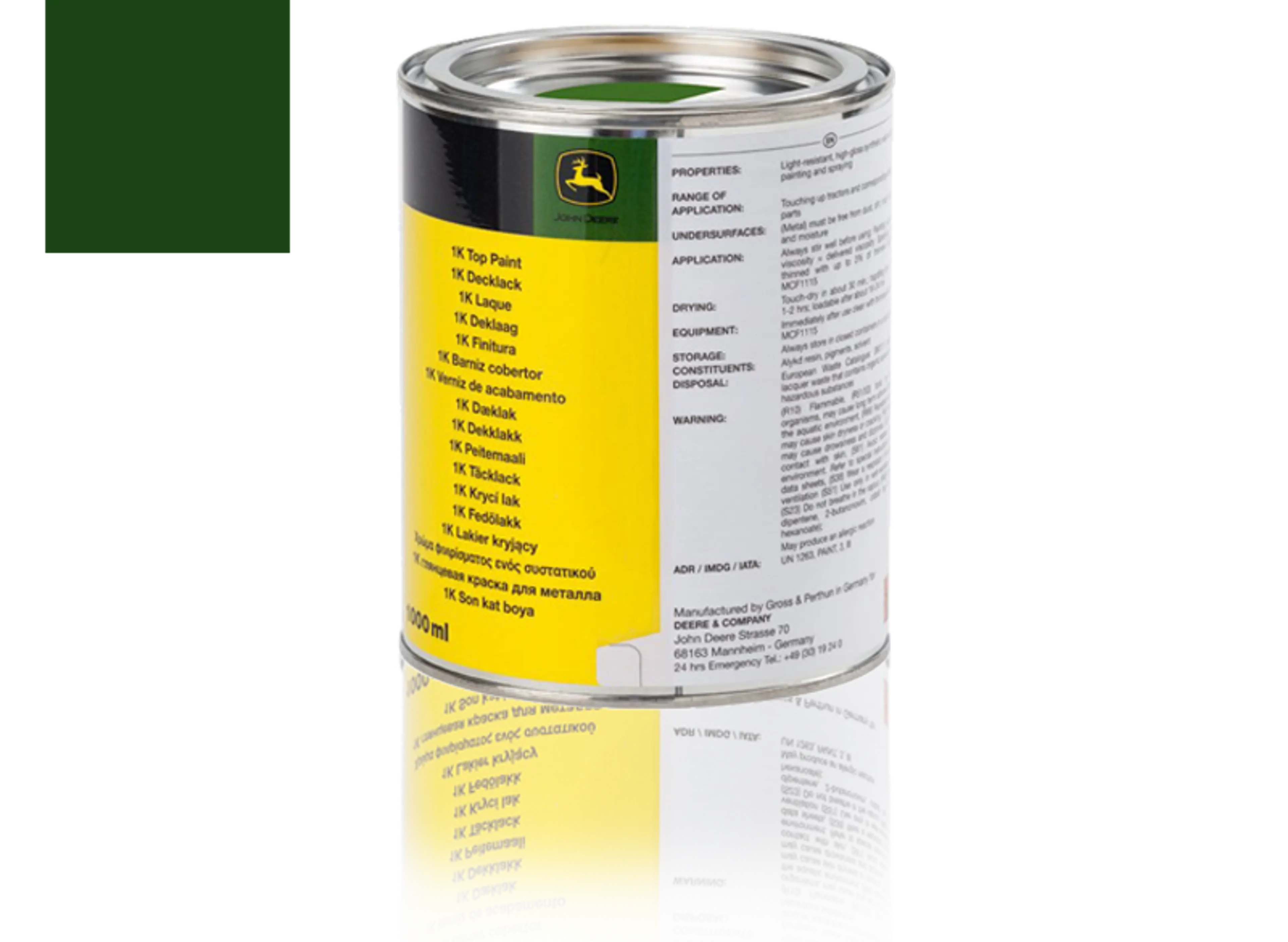 JOHN DEERE PINTURA VERDE 1KG