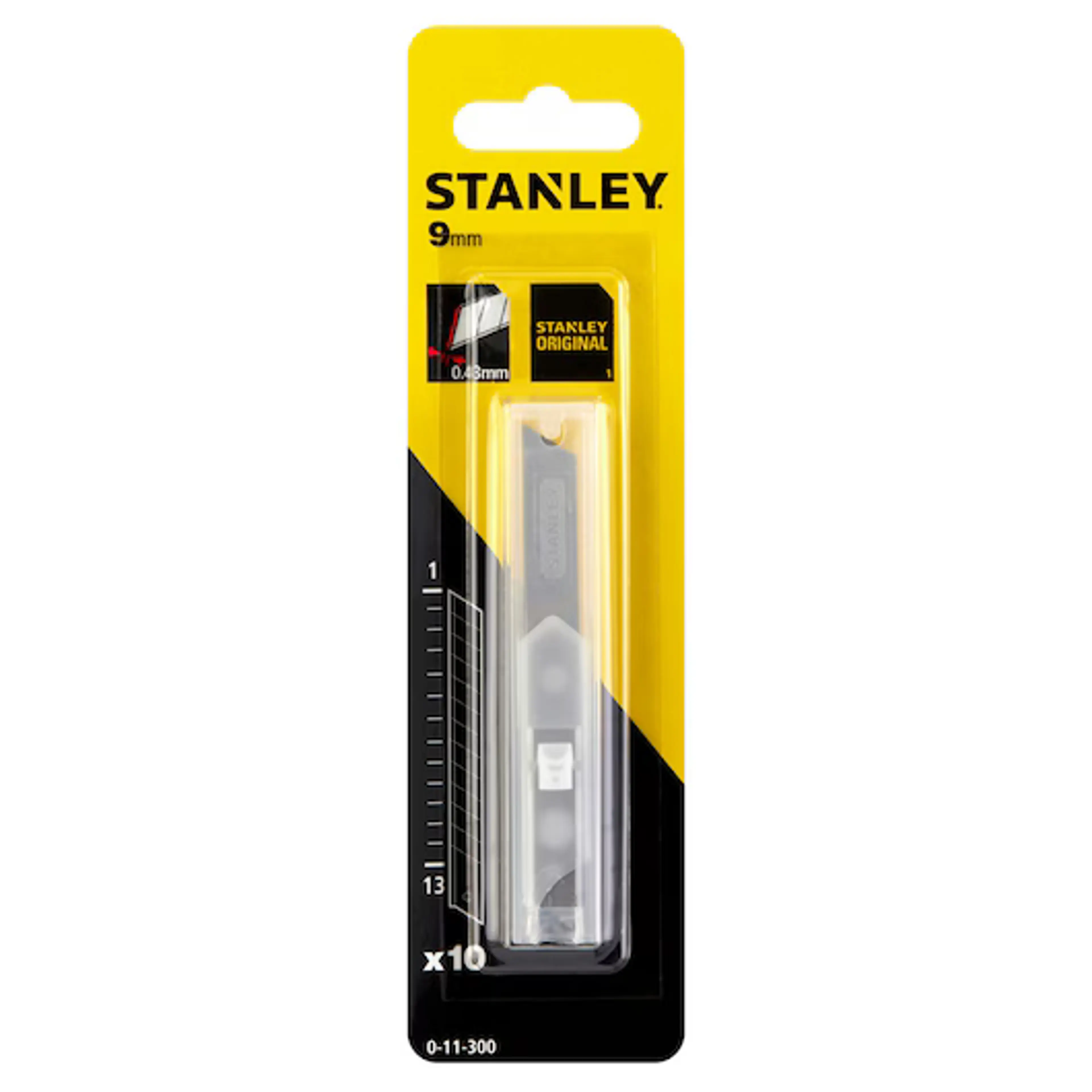 STANLEY HOJAS CUTER 9MM (10 UDS)